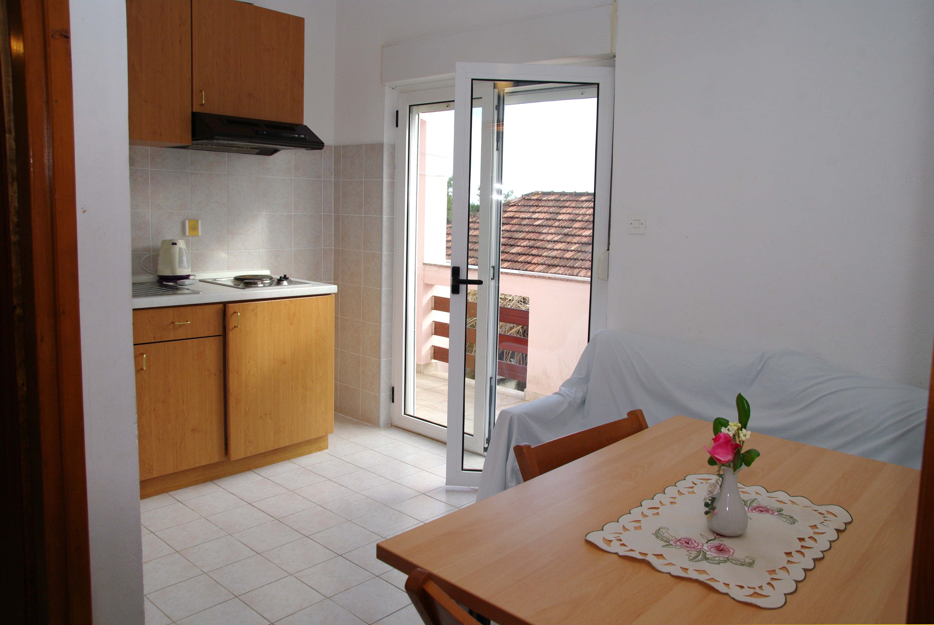 One bedroom apartment with balcony and sea view Privlaka, Zadar (A-19393-b)
