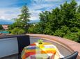 Malinska, Balcon dans l’hébergement en type studio-apartment, avec la vue sur la mer, animaux acceptés et WiFi.