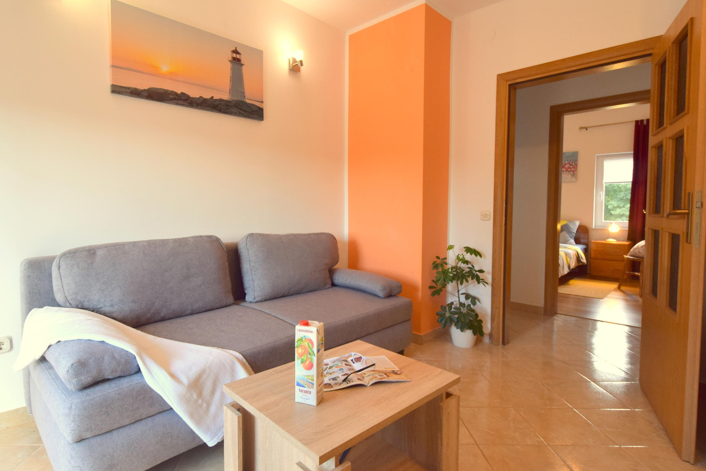 Two bedroom apartment with balcony Gabonjin, Krk (A-19414-a)