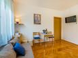 Obývací pokoj Baška, Obývací pokoj v ubytování typu apartment, WiFi.