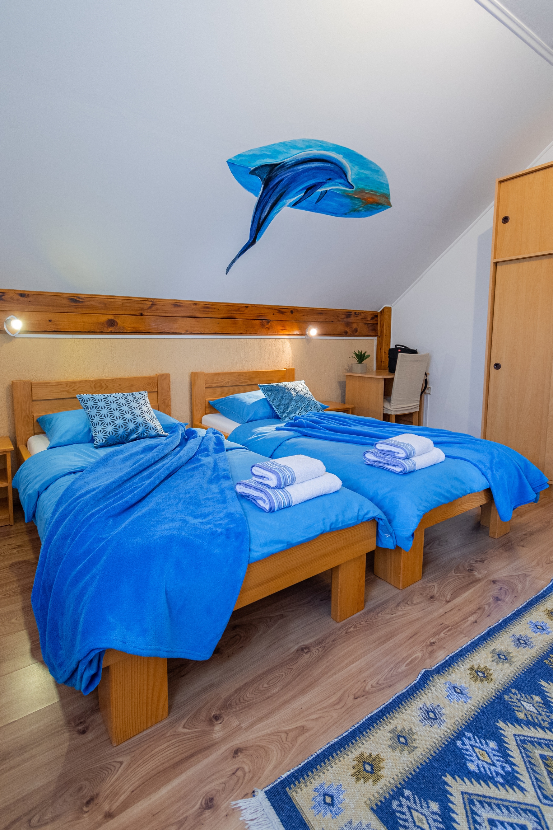 Two bedroom apartment with balcony Lipovača, Plitvice  A-a