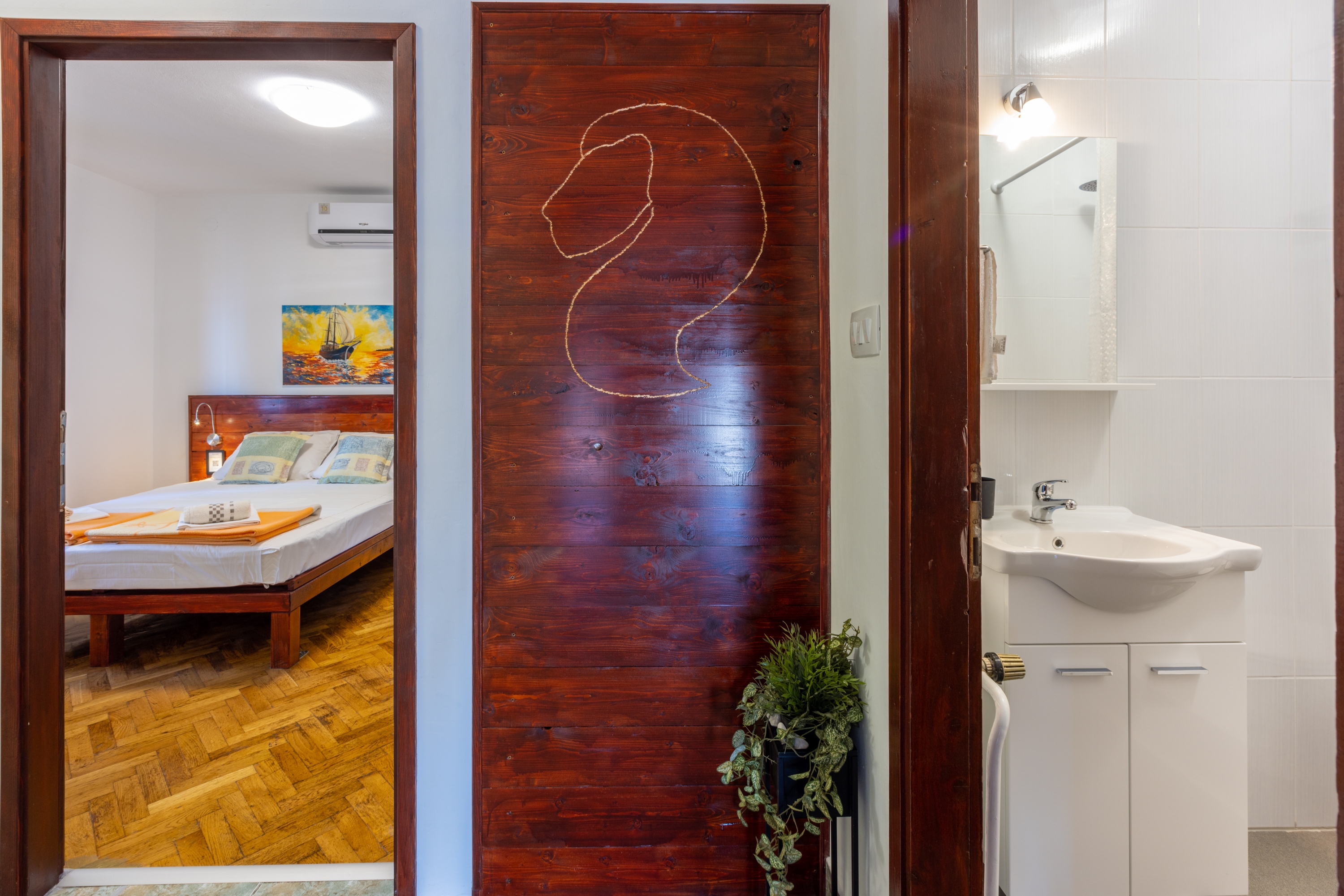 One bedroom apartment with balcony and sea view Selce, Crikvenica  A-a