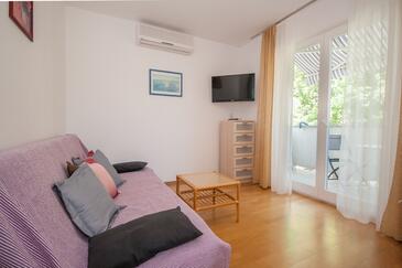 Baška, Гостиная в размещении типа apartment, доступный кондиционер и WiFi.
