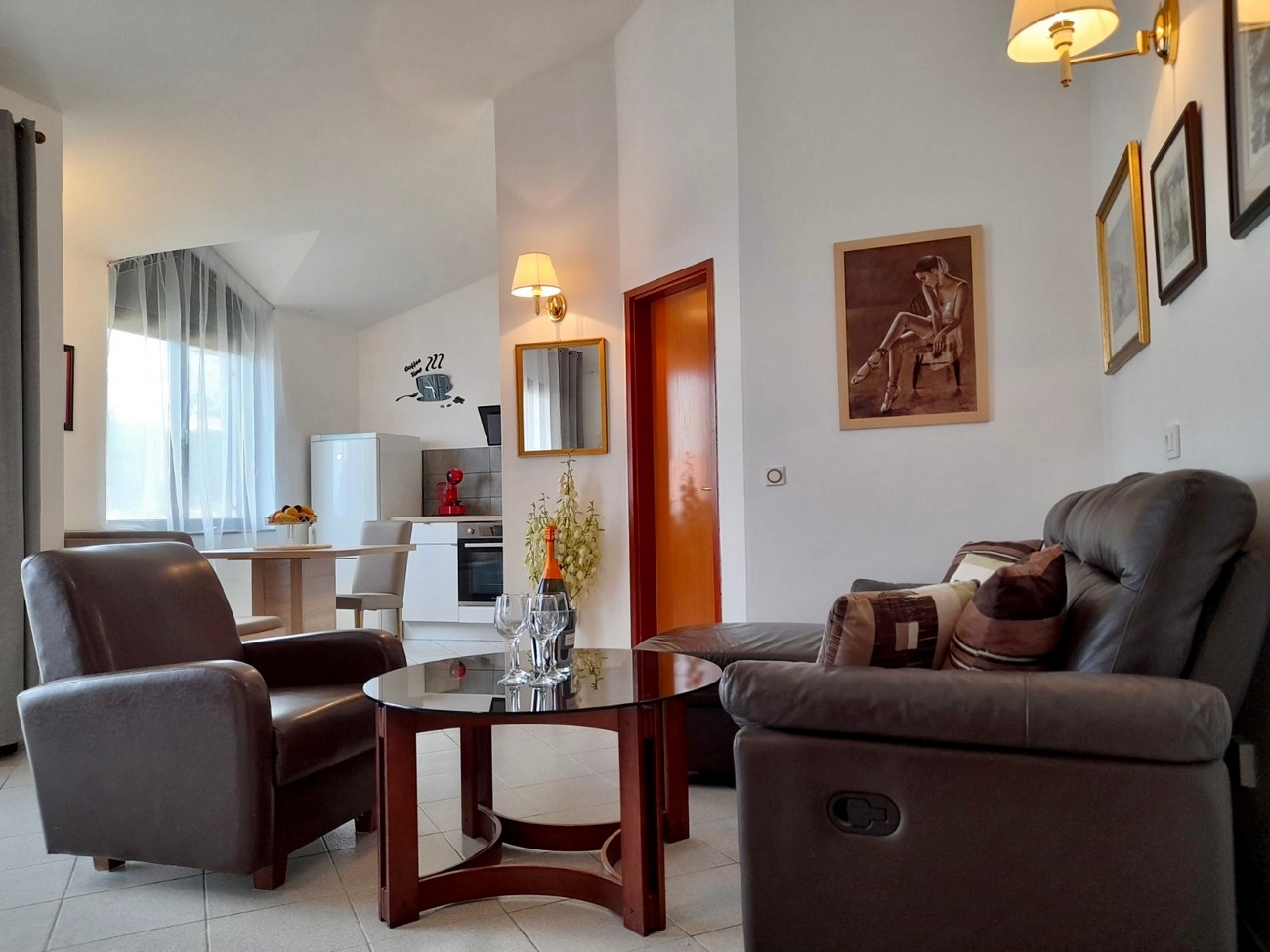 Two bedroom apartment with terrace Baška, Krk (A-19482-a)