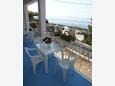 Sućuraj, Terras in the studio-apartment, with a sea view, (pet friendly) en WiFi.