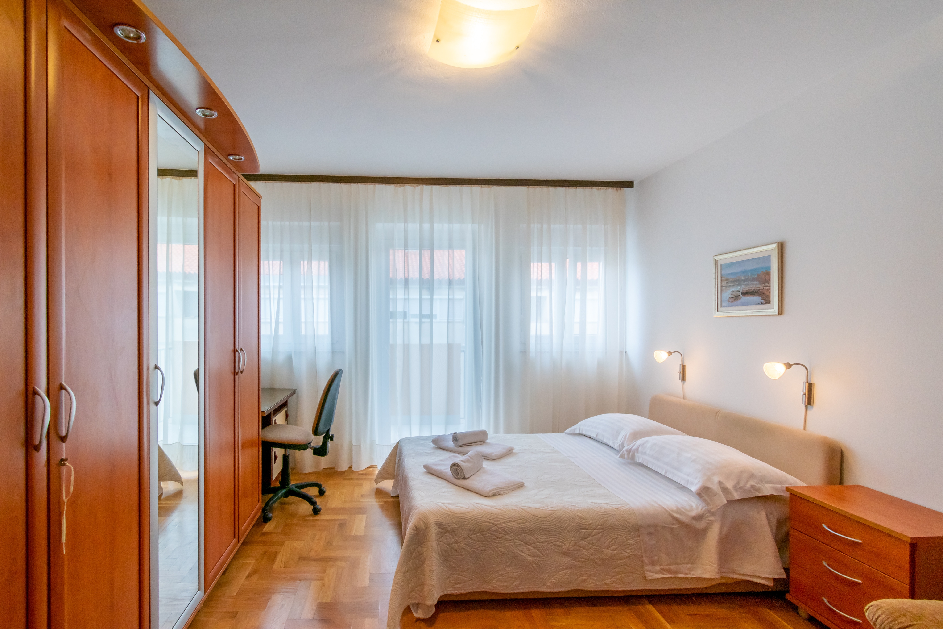 Two bedroom apartment with balcony and sea view Zadar  A-a