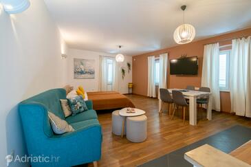 Zadar, Гостиная в размещении типа apartment, доступный кондиционер и WiFi.