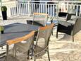 Lovište, Terrace in the apartment, with a sea view and WiFi.