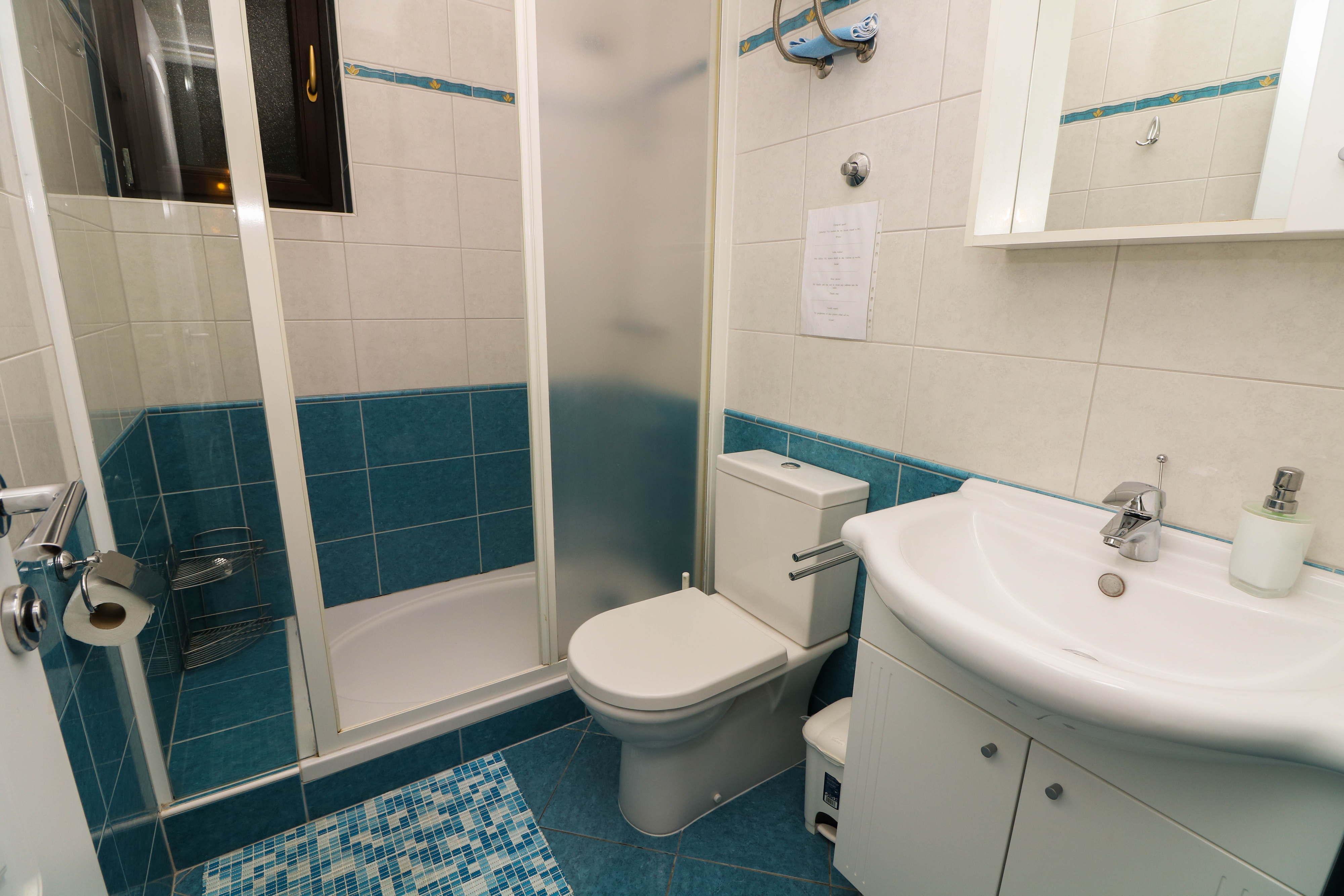 One bedroom apartment with terrace and sea view Baška, Krk  A-a