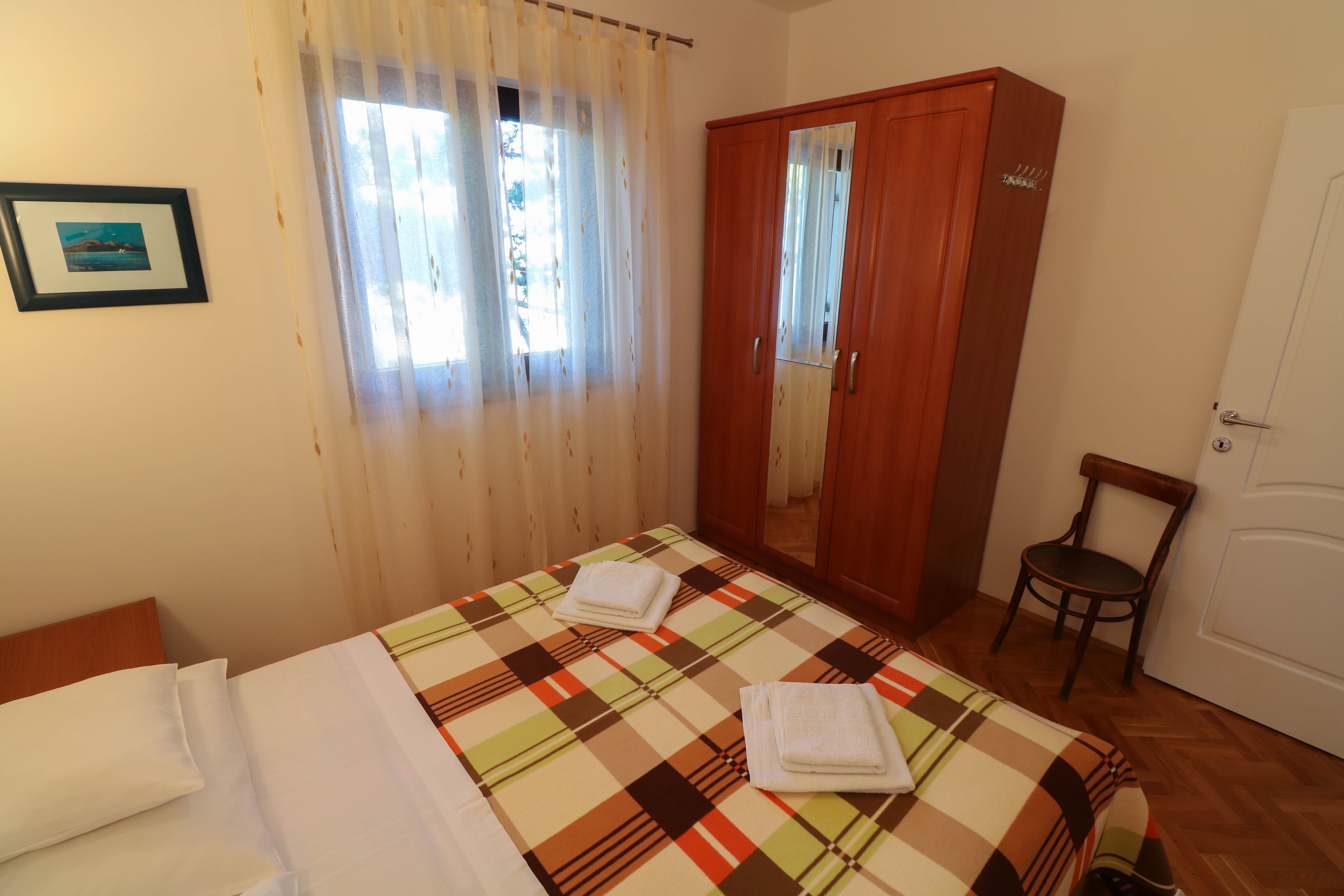 One bedroom apartment with terrace and sea view Baška, Krk  A-b