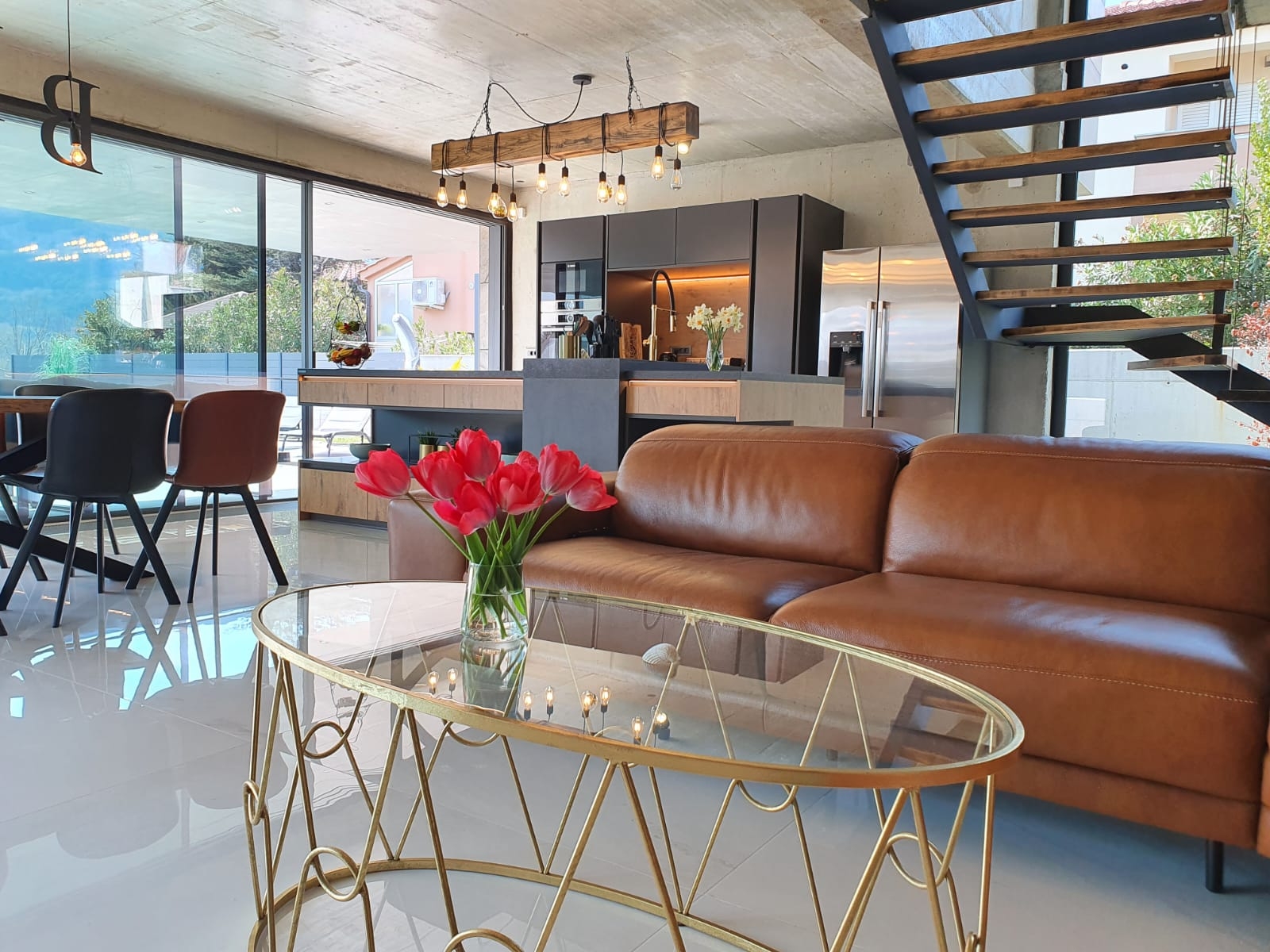 Four-bedroom house with balcony Baška, Krk (K-19533)