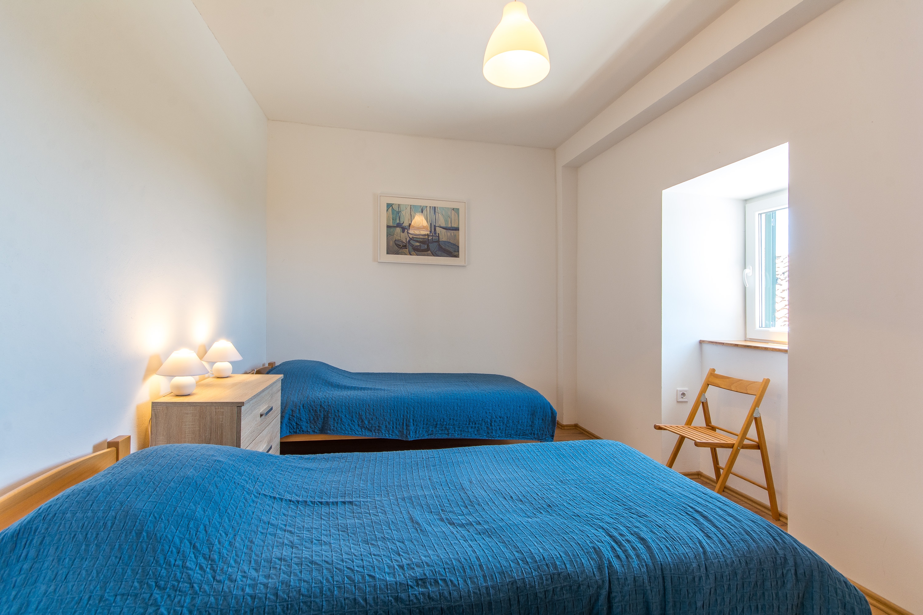 Two bedroom apartment with terrace and sea view Babino Polje, Mljet  A-a