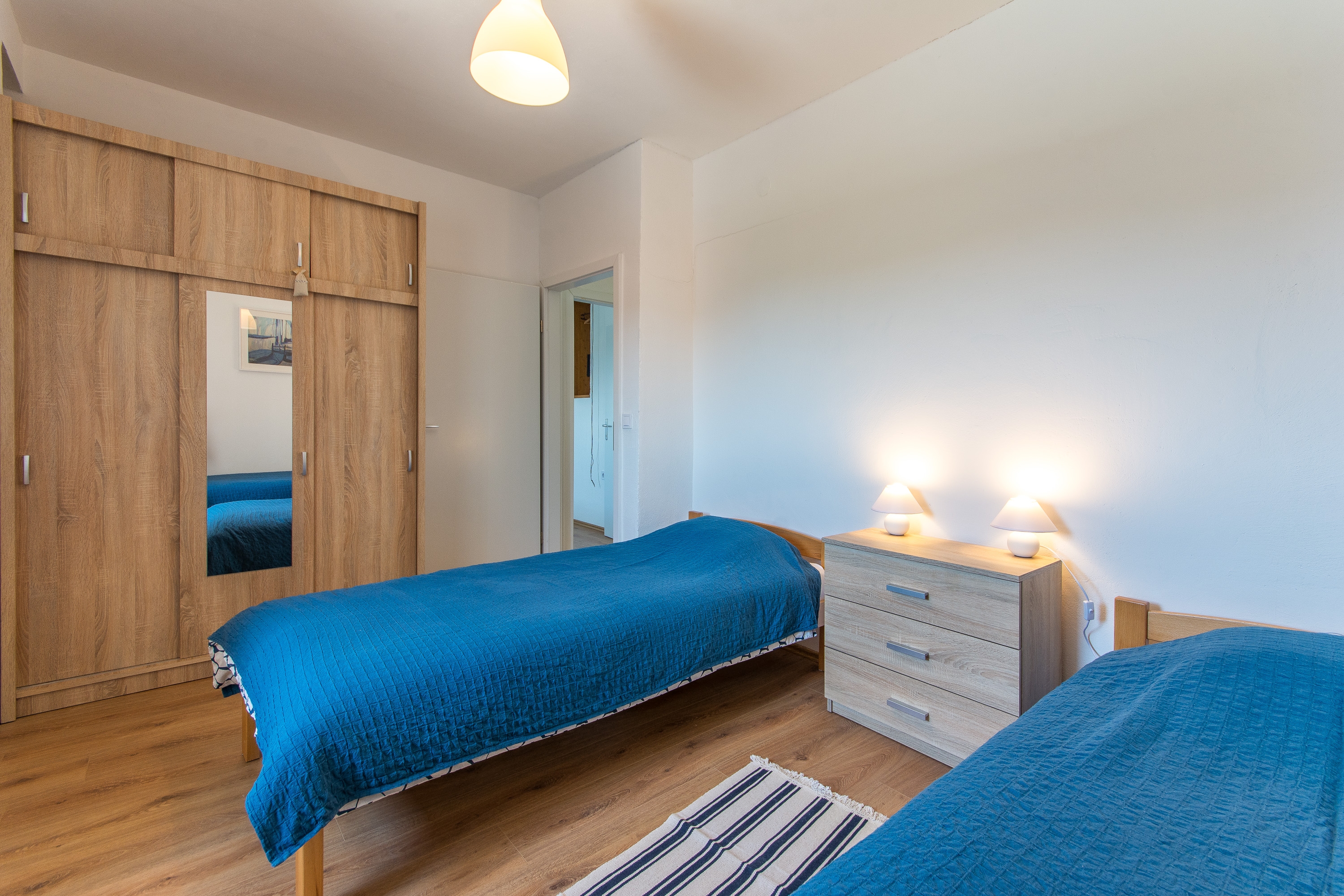 Two bedroom apartment with terrace and sea view Babino Polje, Mljet  A-a