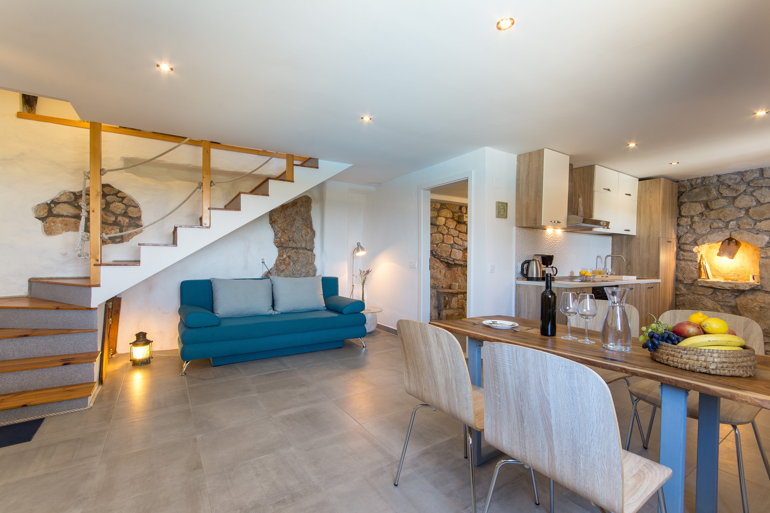 Two bedroom apartment with terrace and sea view Babino Polje, Mljet  A-a