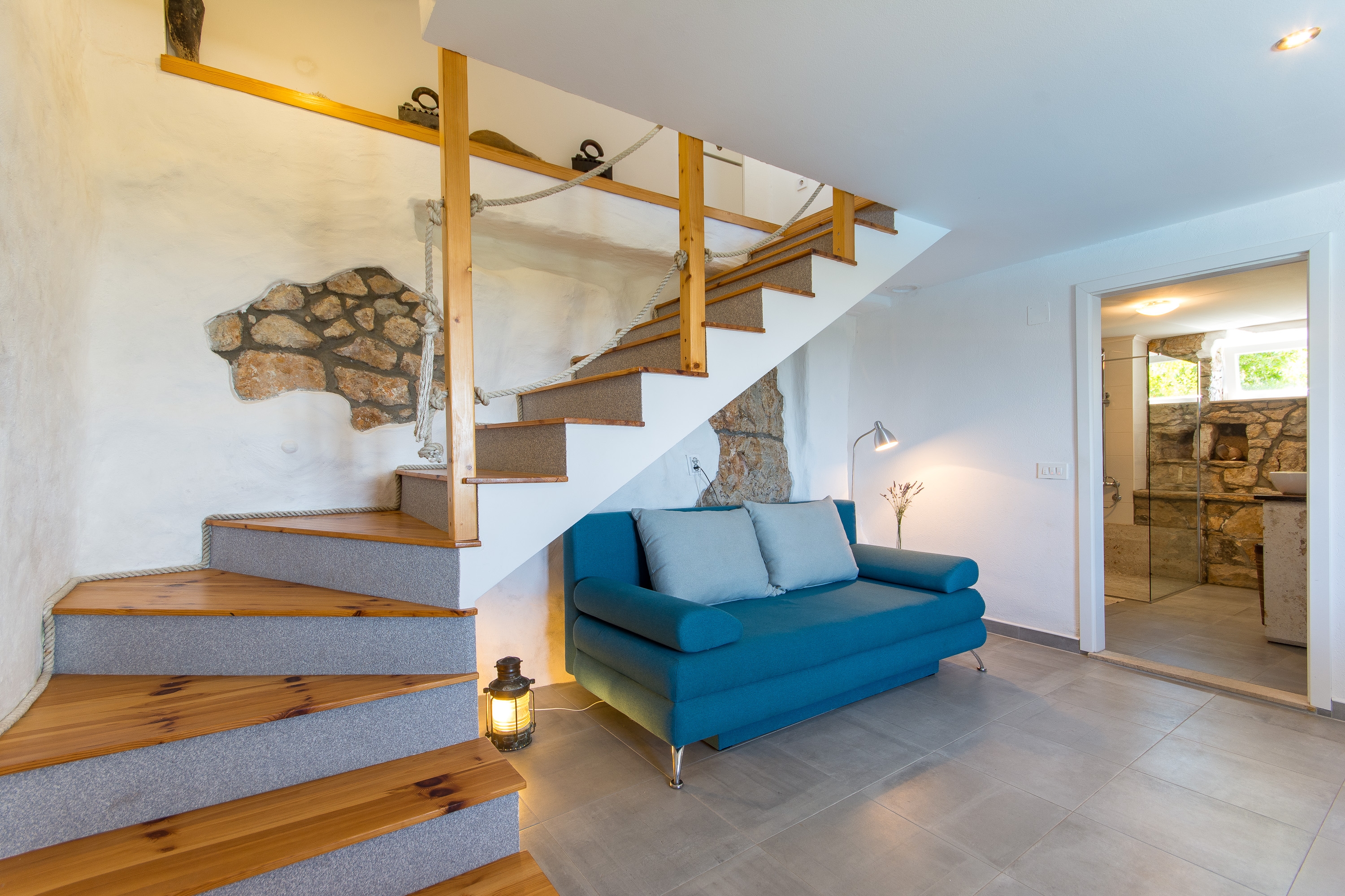 Two bedroom apartment with terrace and sea view Babino Polje, Mljet  A-a