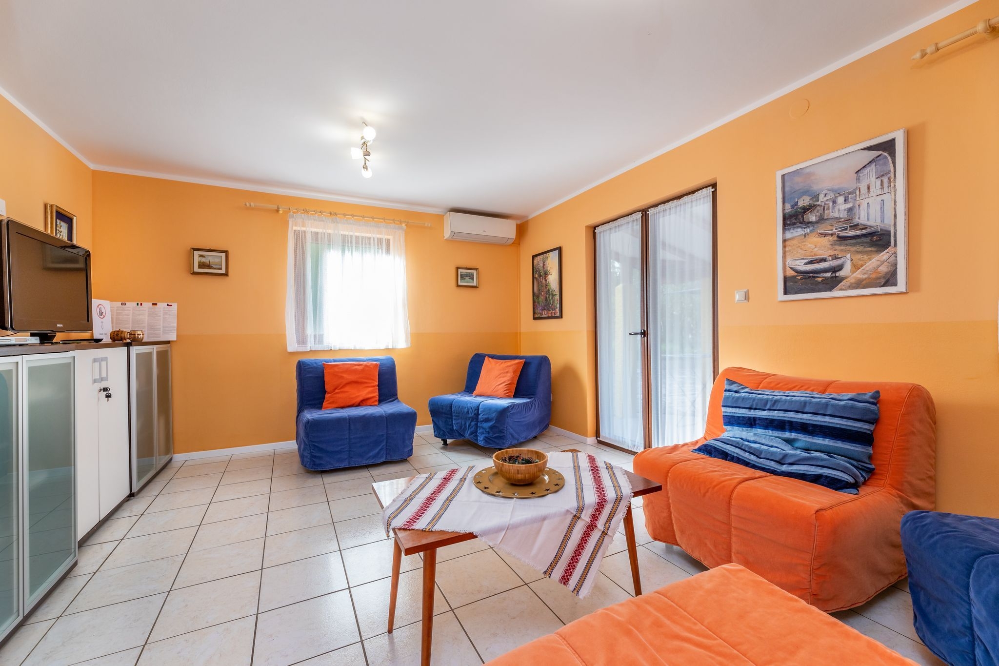 Two bedroom apartment with terrace Baška, Krk (A-19585-a)