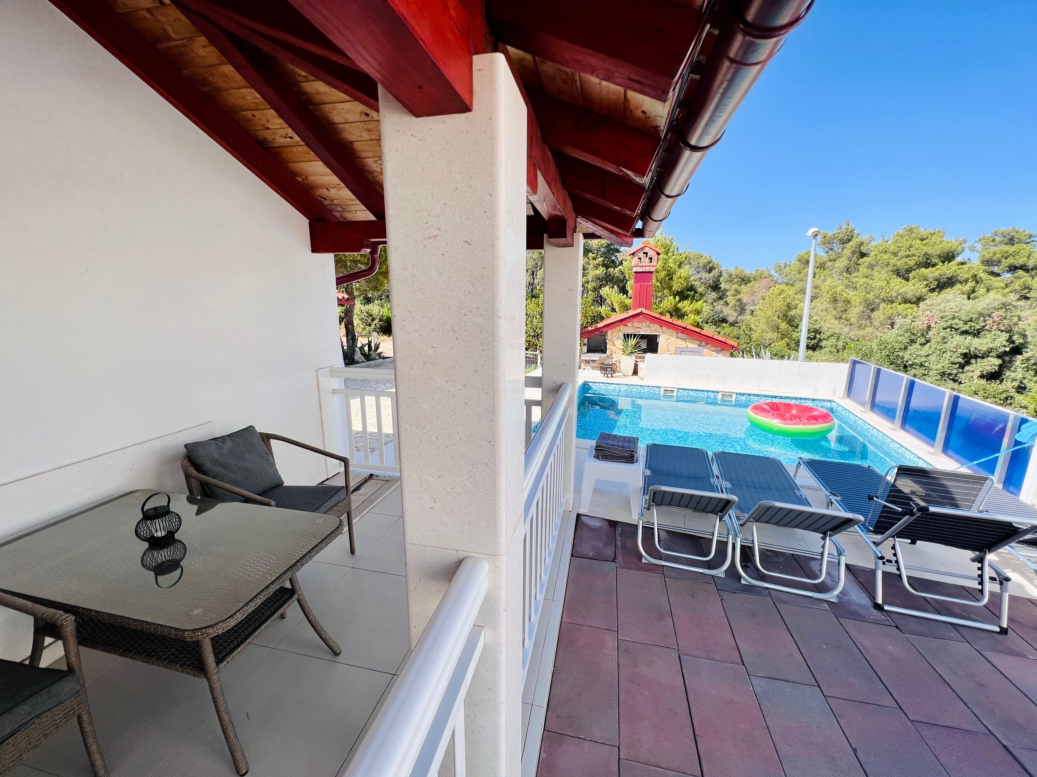 One bedroom house with terrace Janjina, Pelješac  K