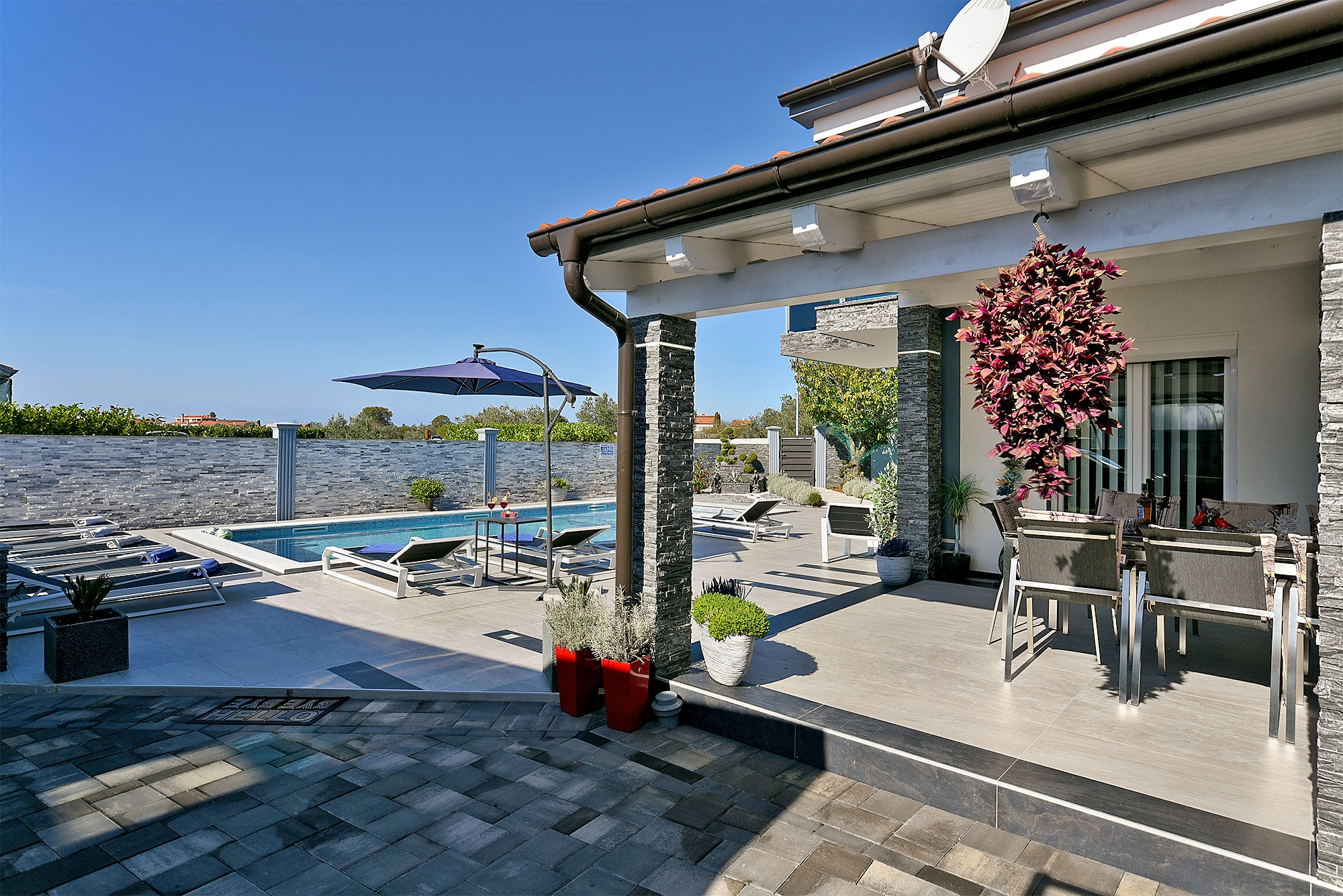 Four bedroom house with terrace Fažana  K
