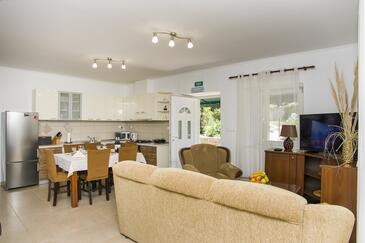 Brijesta, Living room in the house, air condition available, (pet friendly) and WiFi.