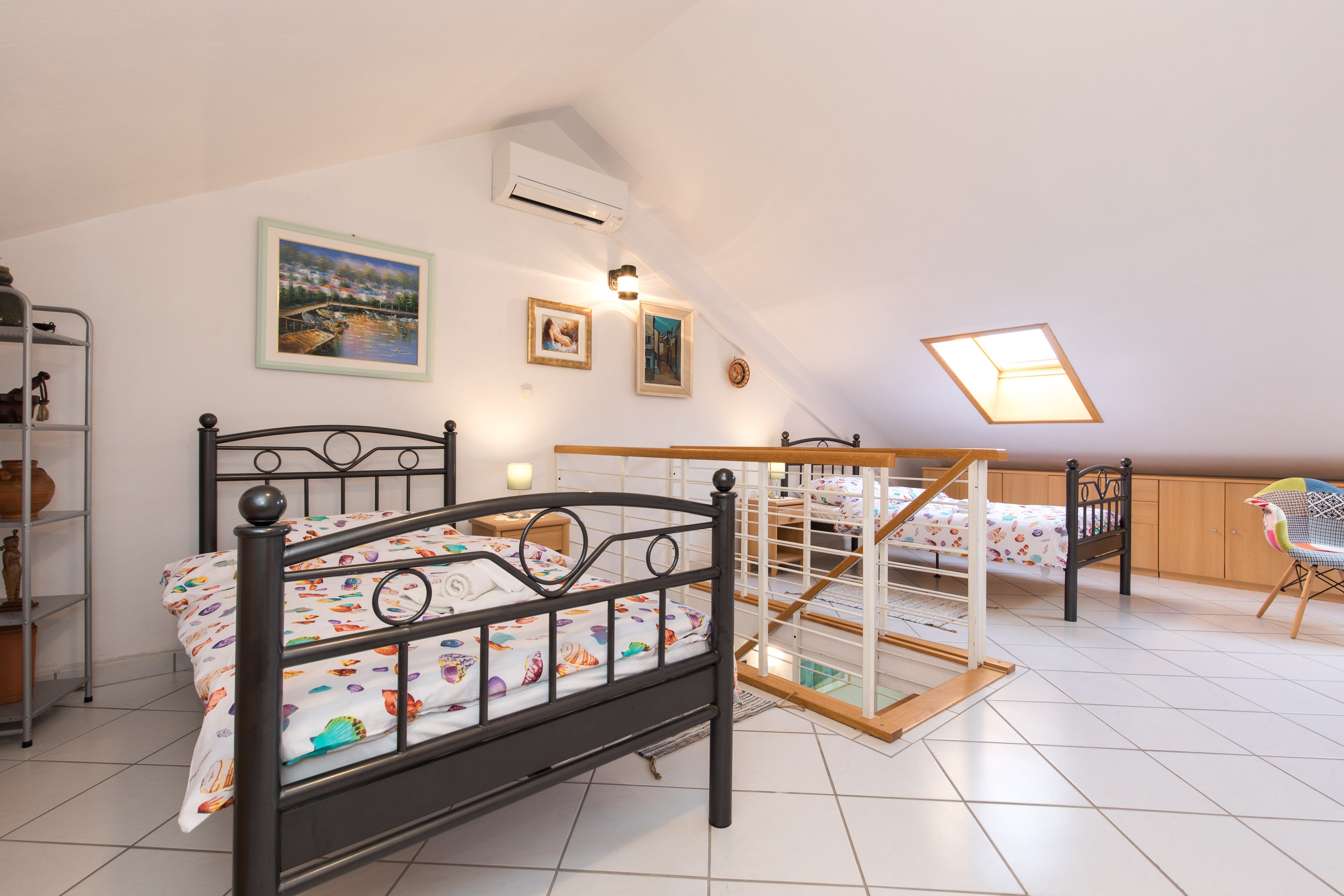 Two bedroom apartment with balcony and sea view Baška, Krk  A-a