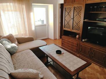 Crikvenica, Salon dans l’hébergement en type apartment, climatisation disponible et WiFi.