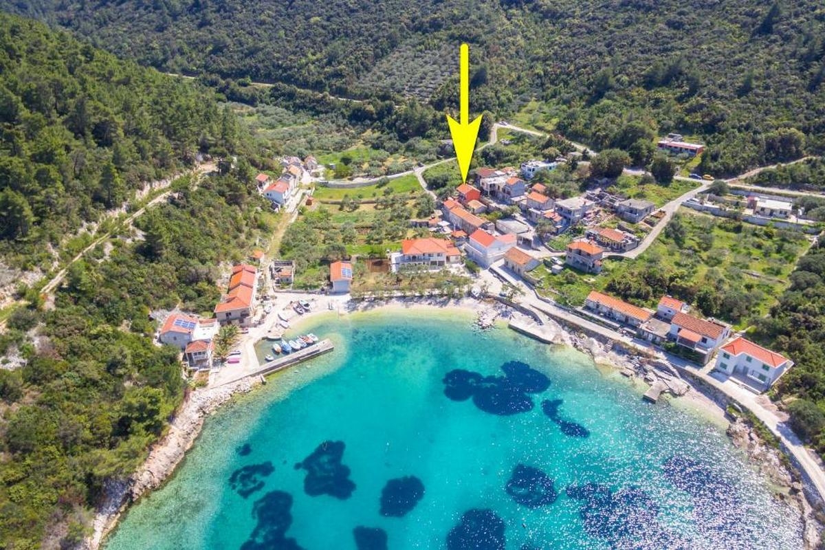 Three bedroom house with terrace and sea view Cove Babina, Korčula (K-19712) Three bedroom house with terrace and sea view Cove Babina, Korčula (K-19712)