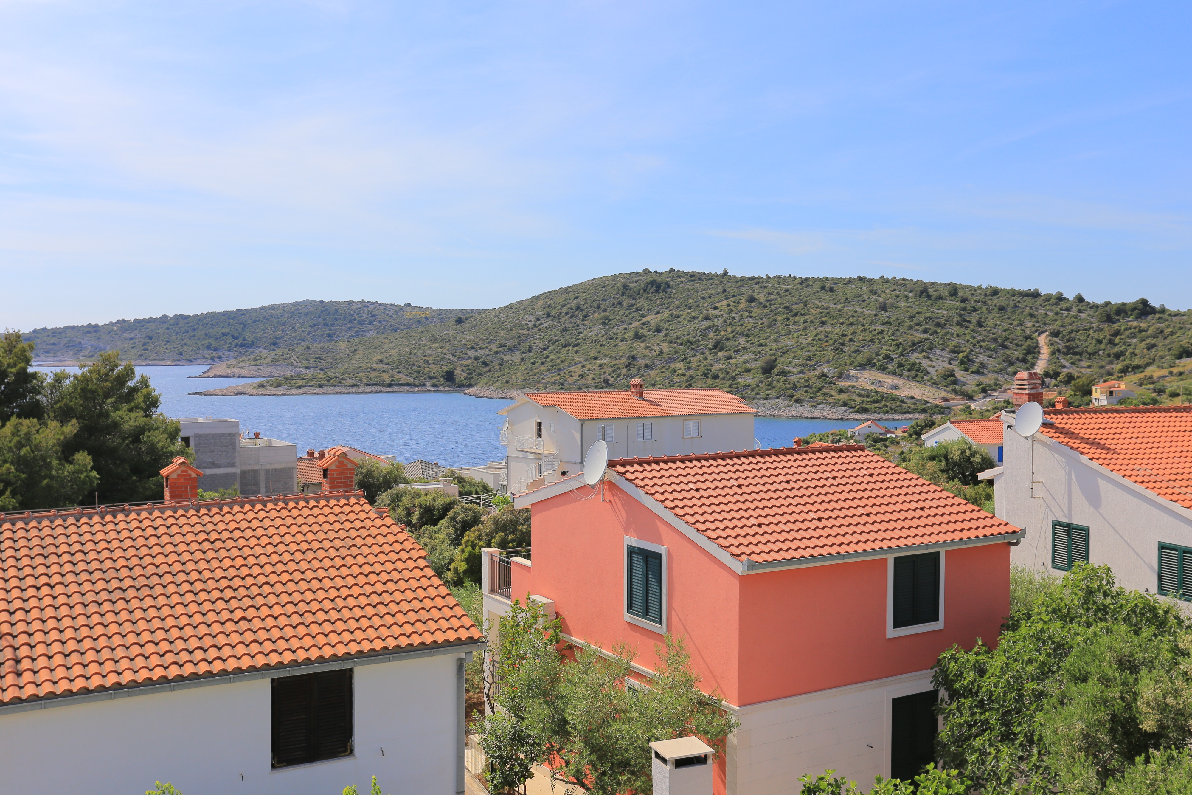 One bedroom apartment with terrace and sea view Kanica, Rogoznica  A-a