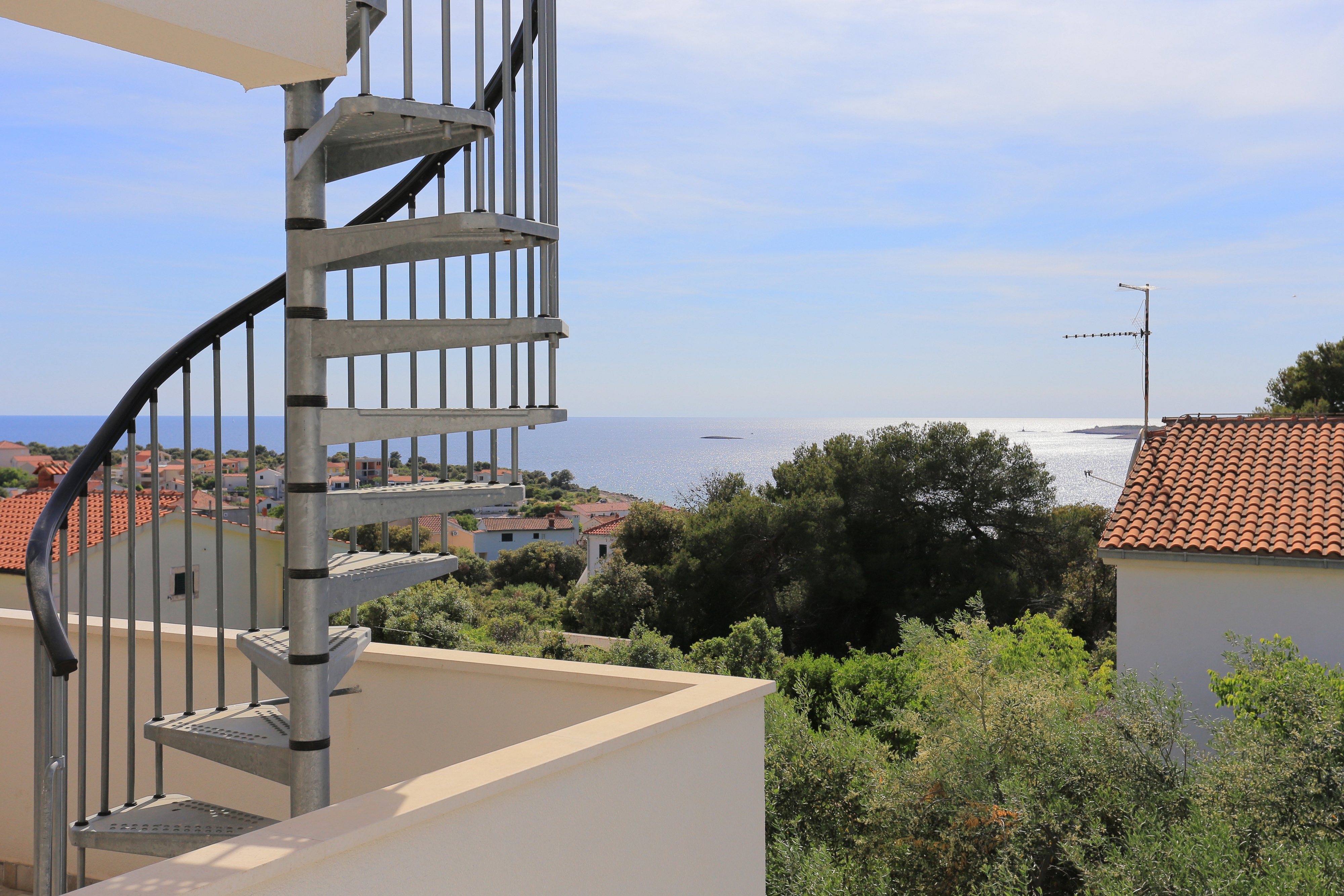 One bedroom apartment with terrace and sea view Kanica, Rogoznica  A-b