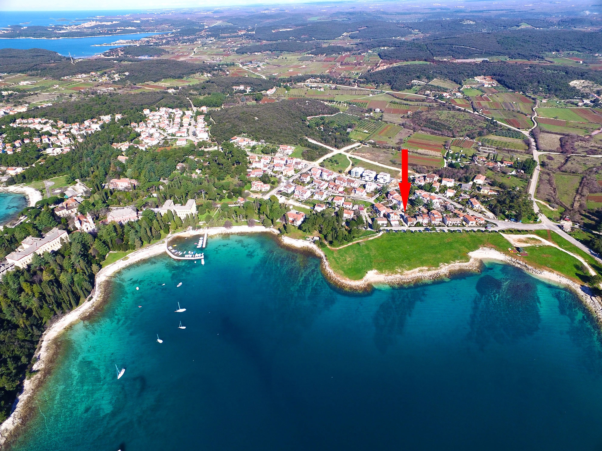 Jednosobni apartman s balkonom i pogledom na more Rovinj  A-a