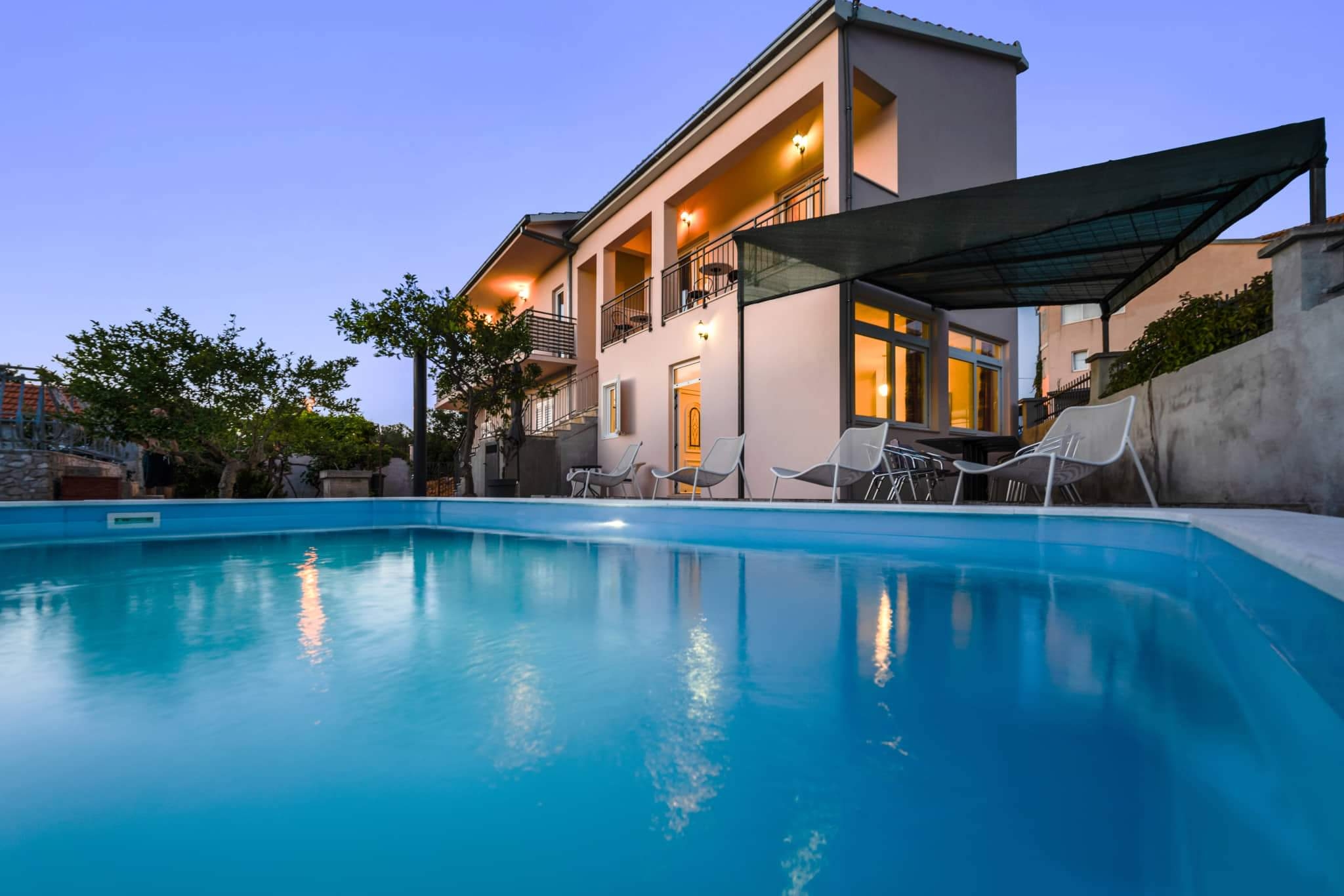 Four-bedroom house with balcony and sea view Ražanj (Rogoznica) (K-19735)