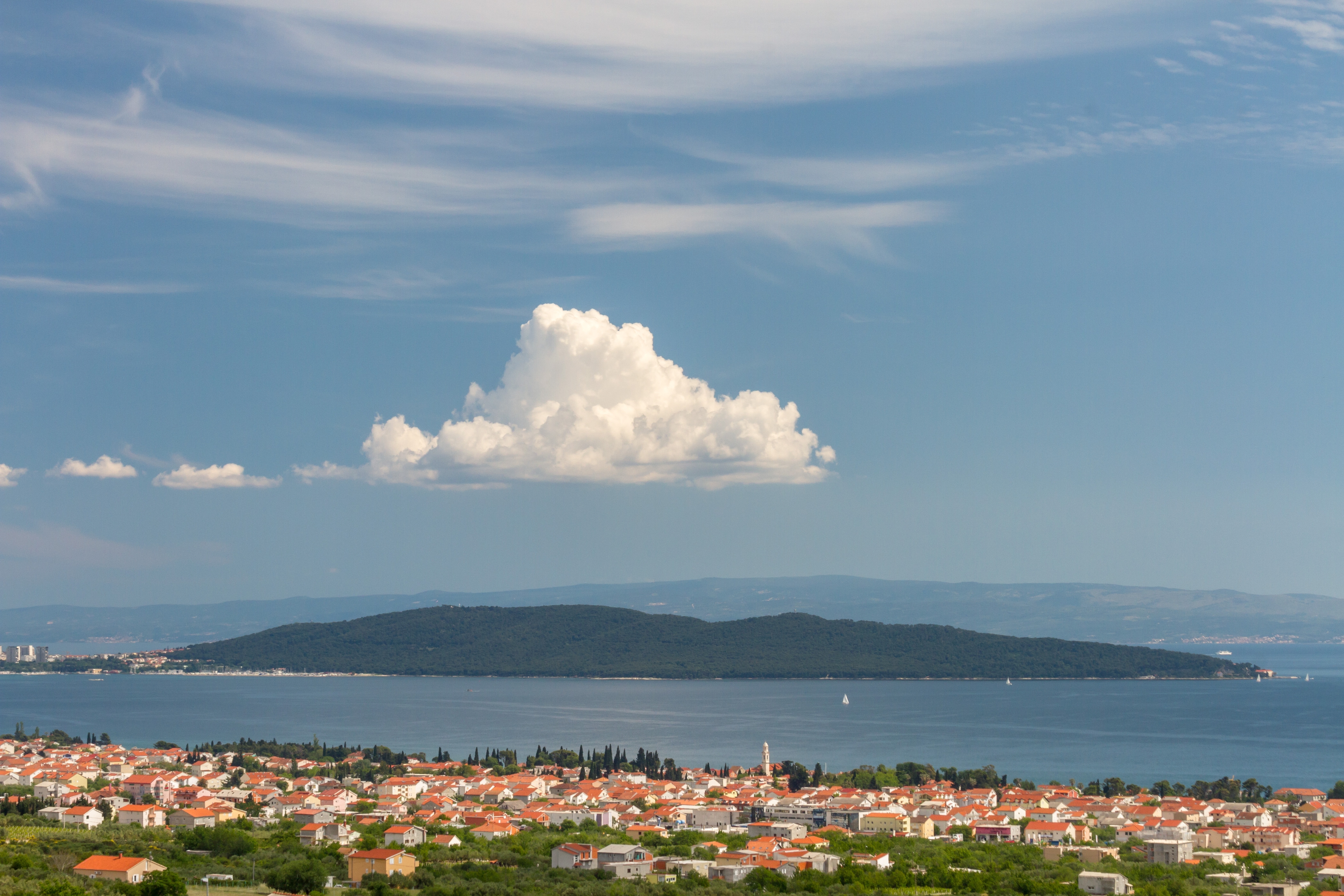 One bedroom apartment with terrace and sea view Kaštel Stari, Kaštela  A-a