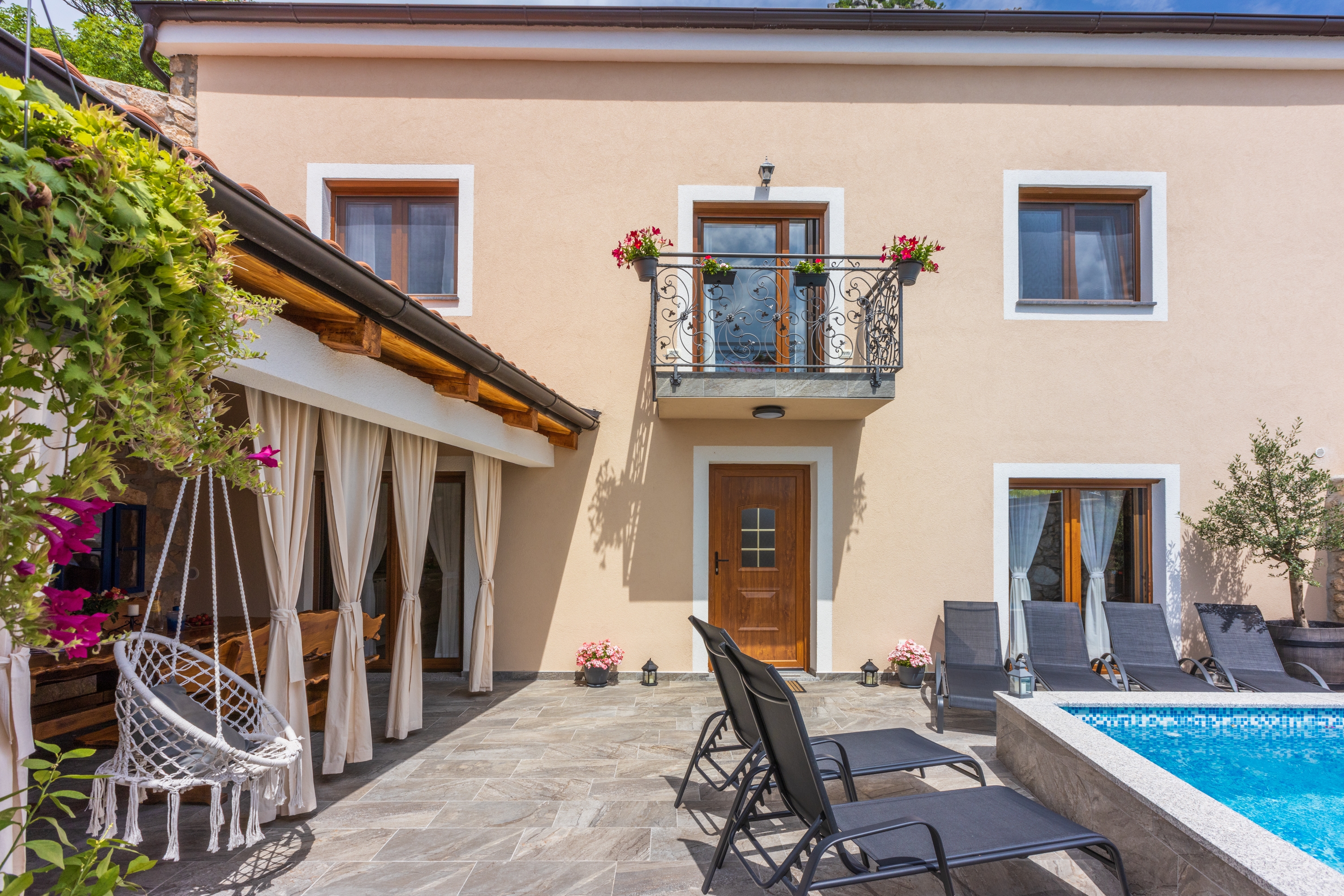Three bedroom house with terrace and sea view Grižane, Crikvenica  K