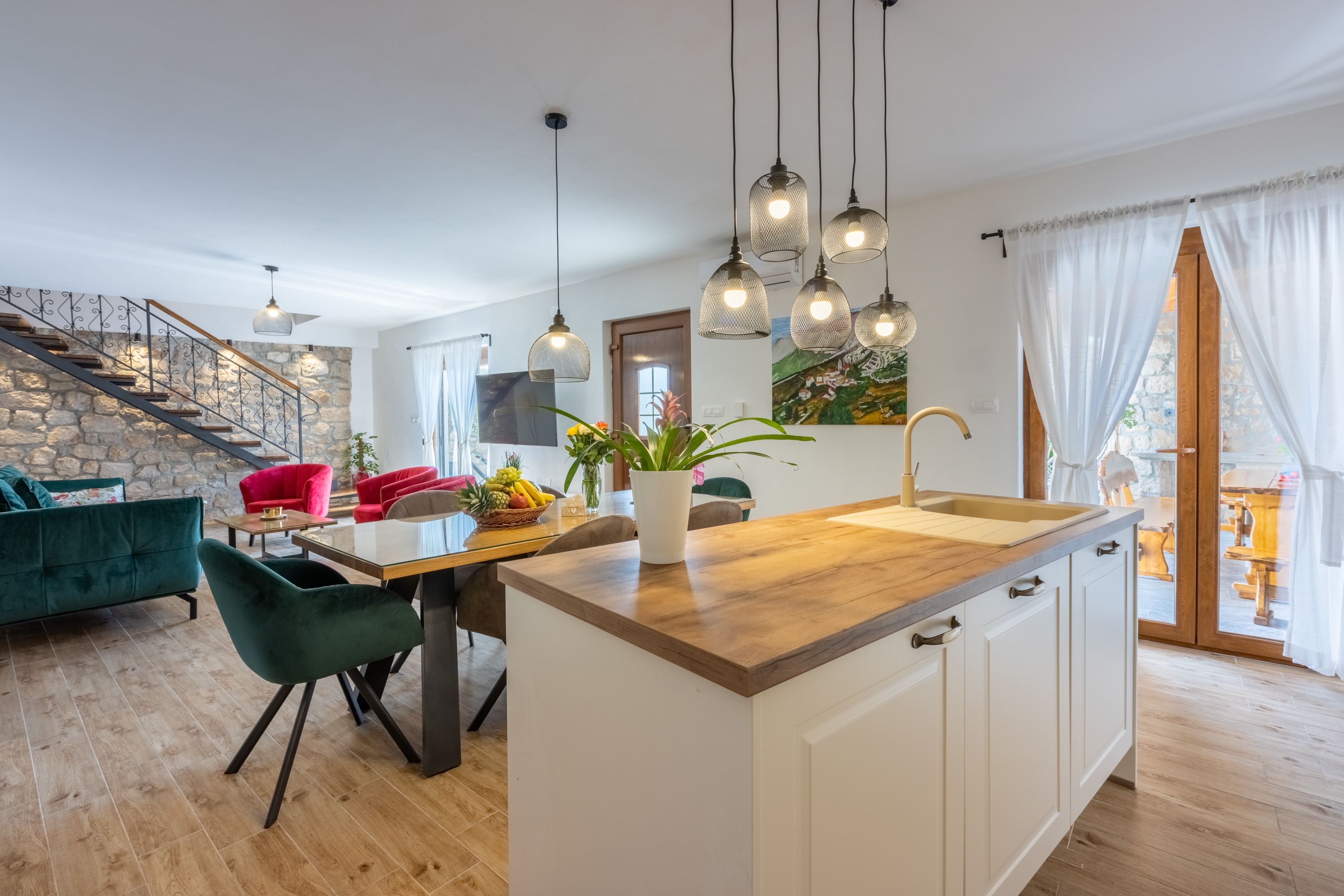 Three bedroom house with terrace and sea view Grižane, Crikvenica  K