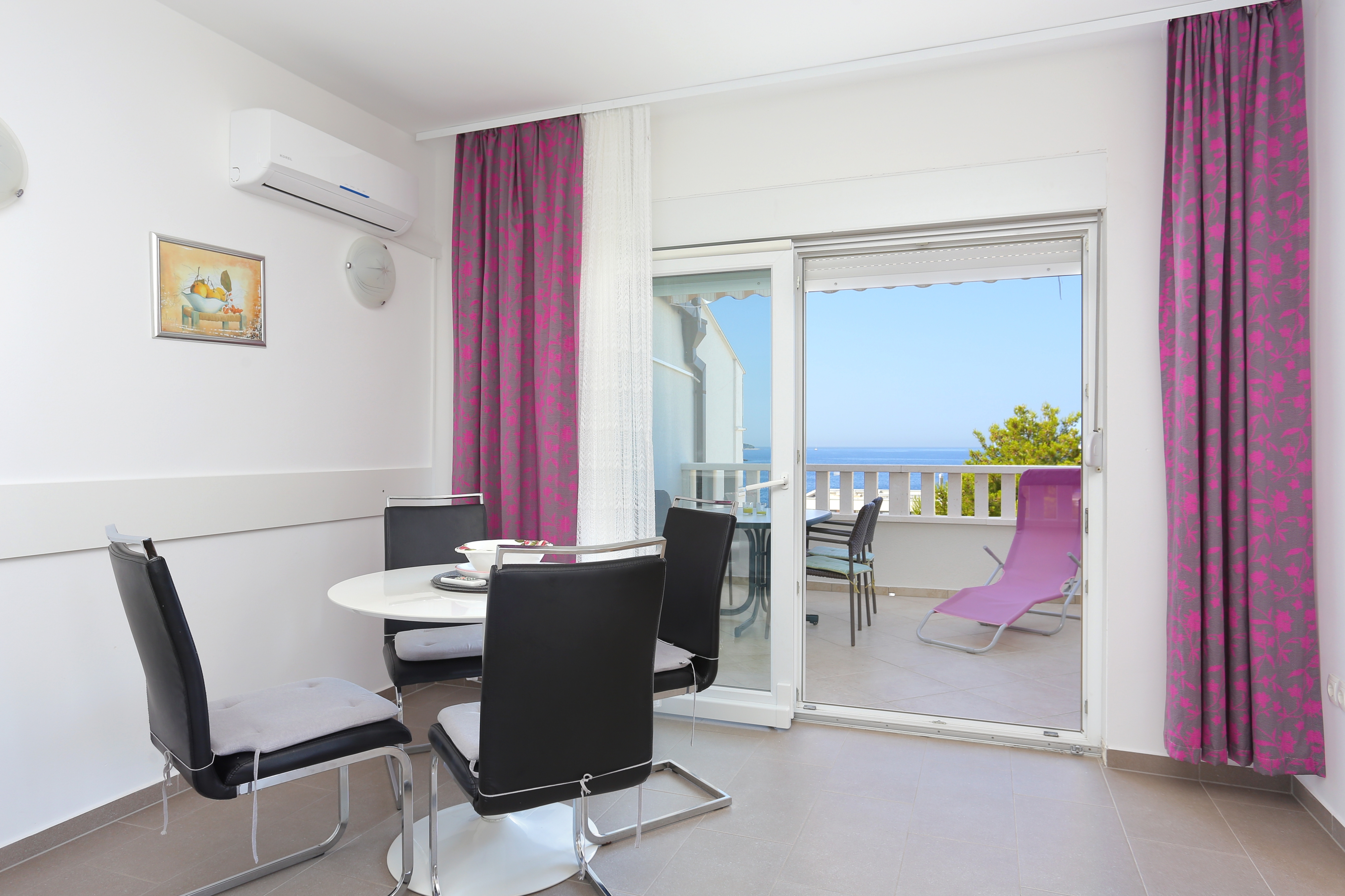 Two bedroom apartment with terrace and sea view Rogoznica (A-19786-a)