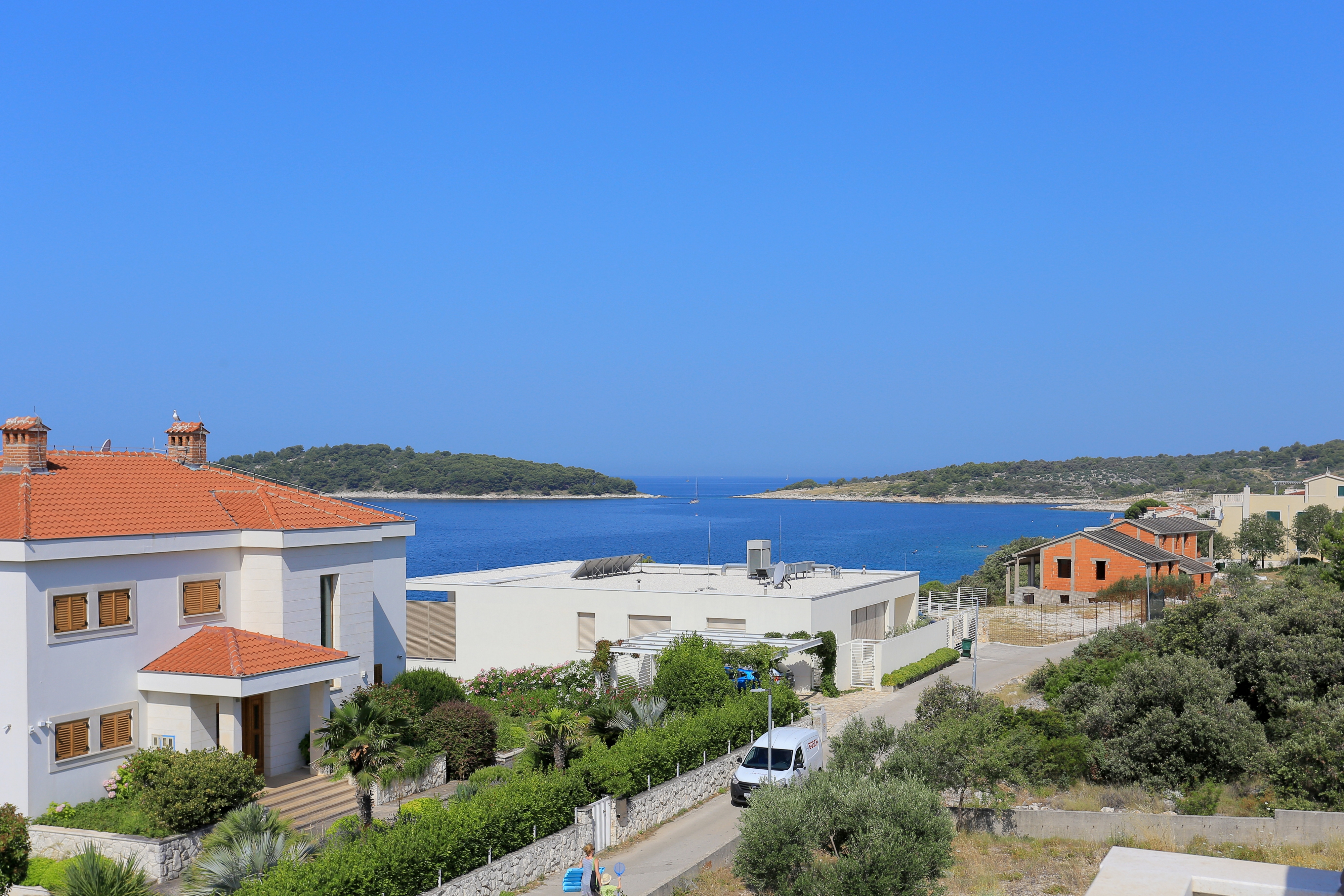 One bedroom apartment with balcony and sea view Rogoznica  A-c