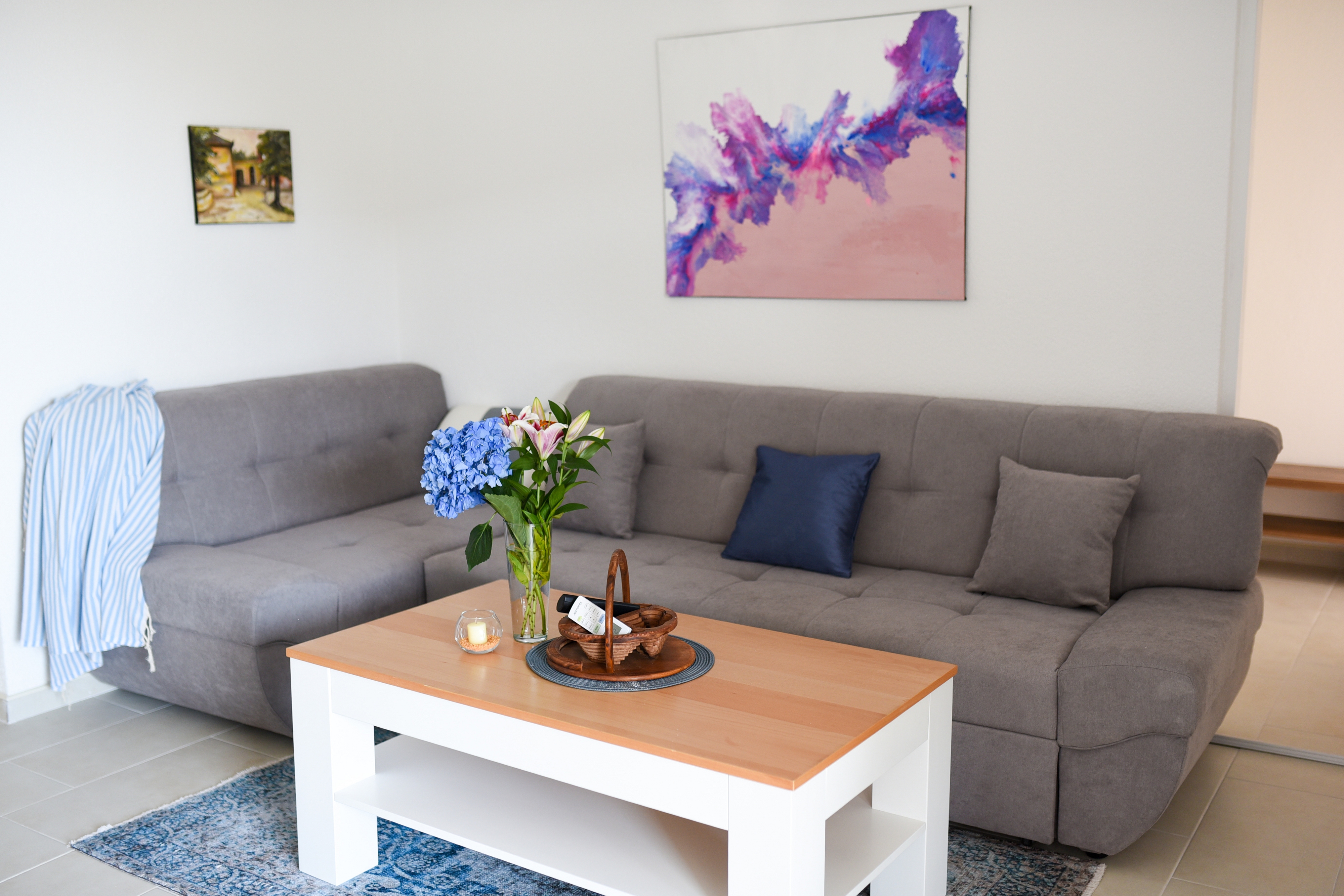 Three bedroom apartment with terrace and sea view Makarska (A-19795-d)