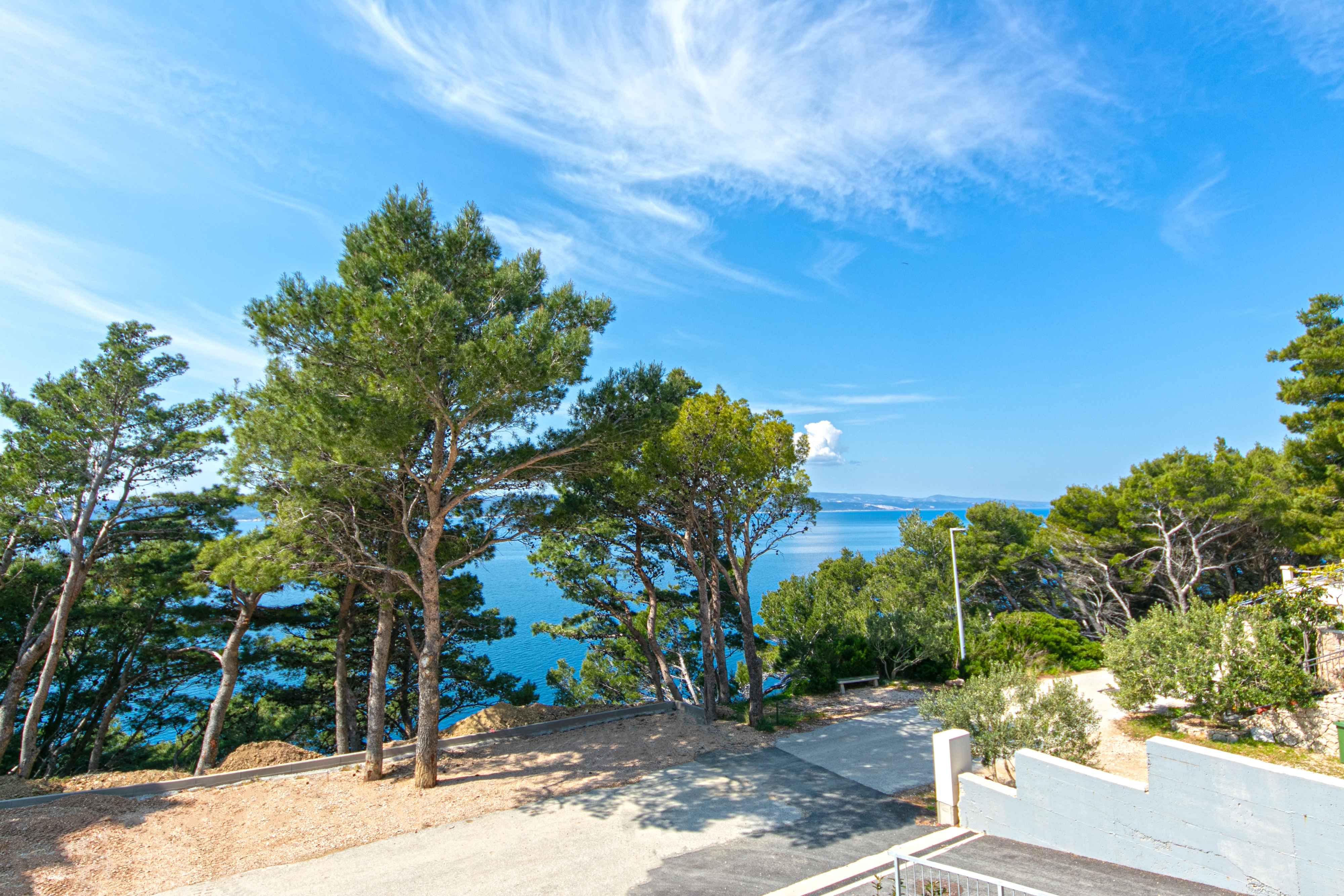 One bedroom apartment with terrace and sea view Brela, Makarska  A-c