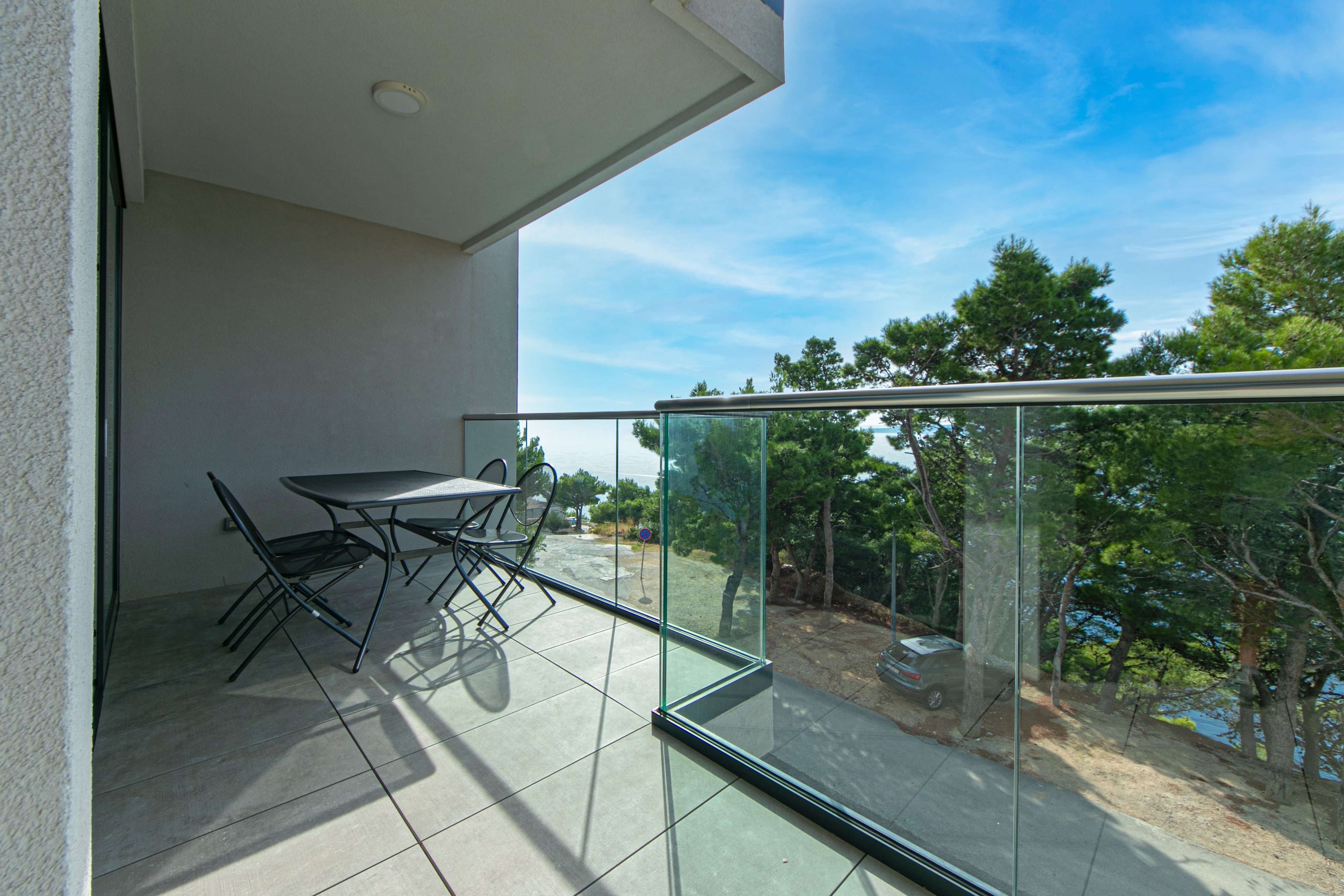 Two bedroom apartment with terrace and sea view Brela, Makarska (A-19834-f)