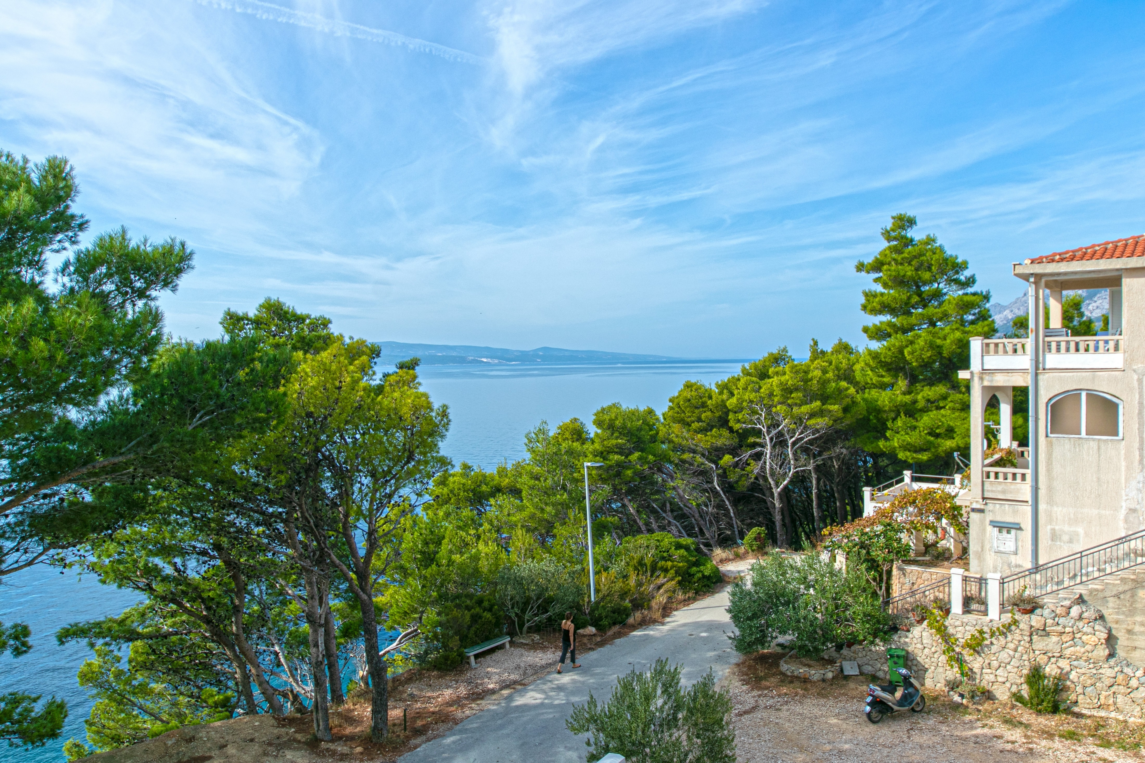 Two bedroom apartment with terrace and sea view Brela, Makarska  A-f
