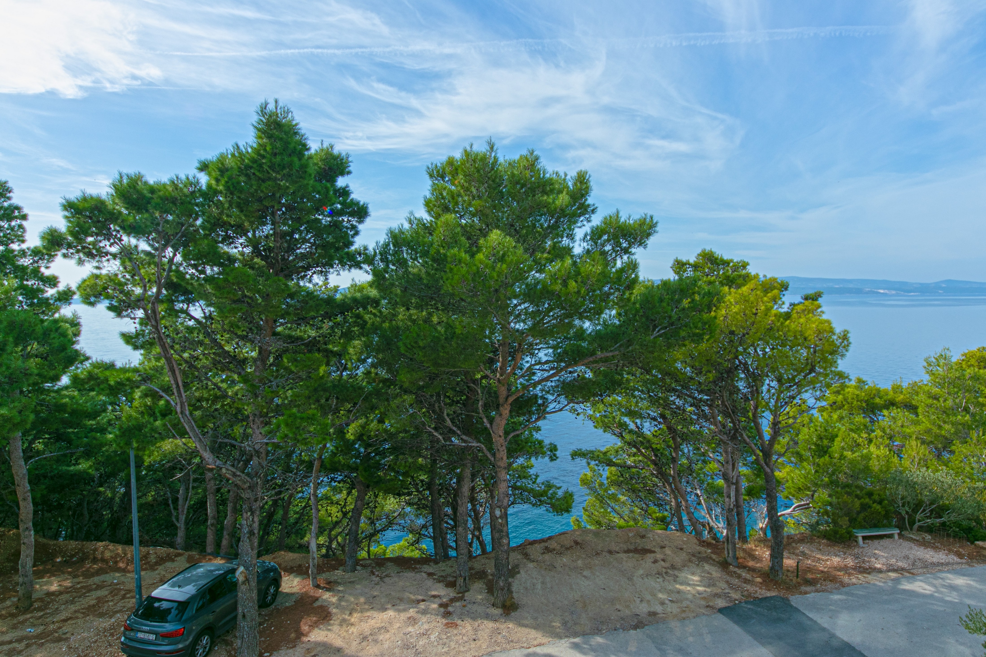 Two bedroom apartment with terrace and sea view Brela, Makarska  A-f