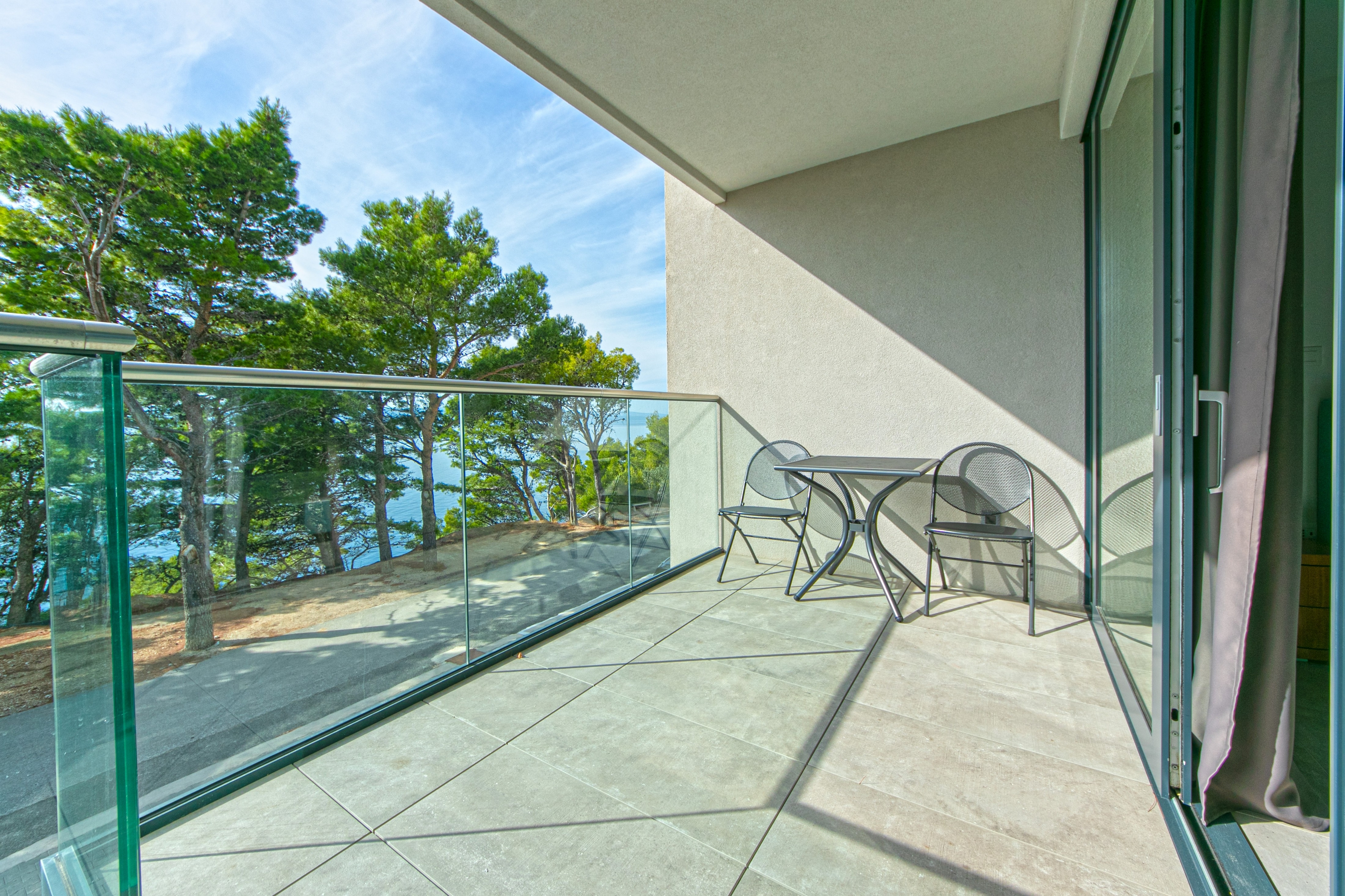 Studio flat with terrace and sea view Brela, Makarska (AS-19834-b)