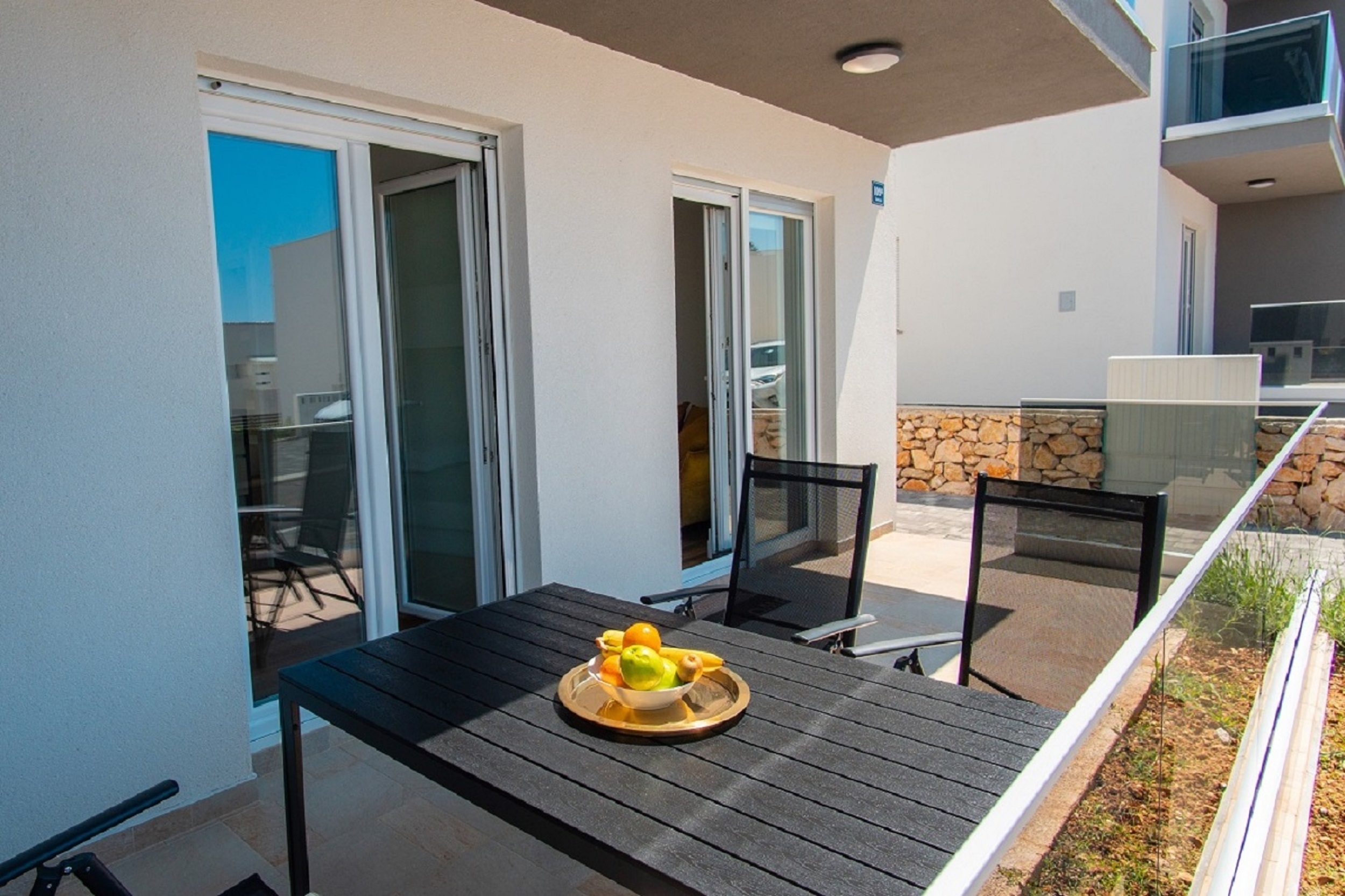 Two bedroom apartment with balcony and sea view Šimuni, Pag  A-a