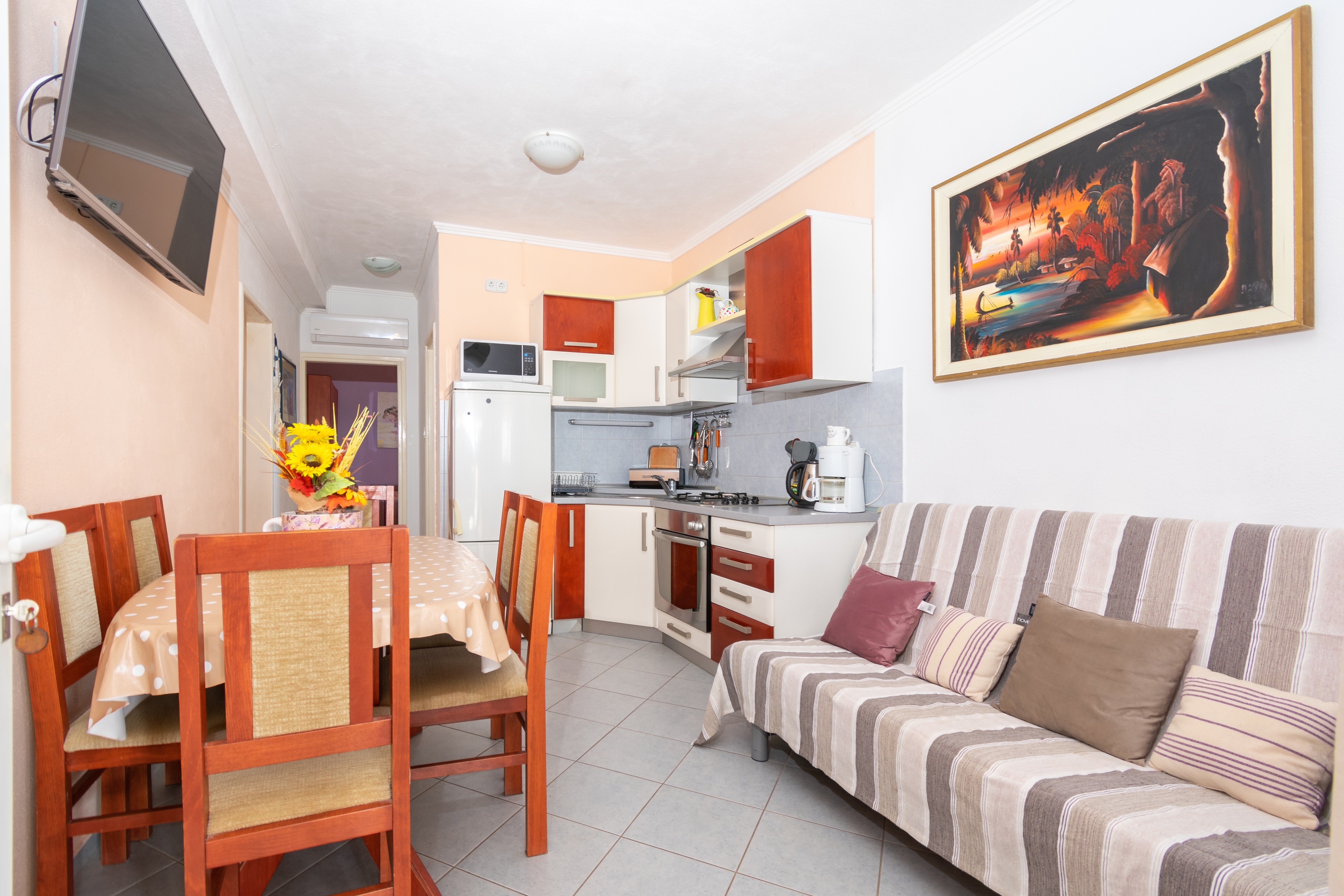 Two bedroom apartment with terrace Pakoštane, Biograd (A-19889-a)