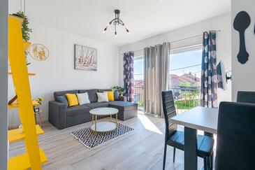 Bibinje, Camera de zi în unitate de cazare tip apartment, WiFi.