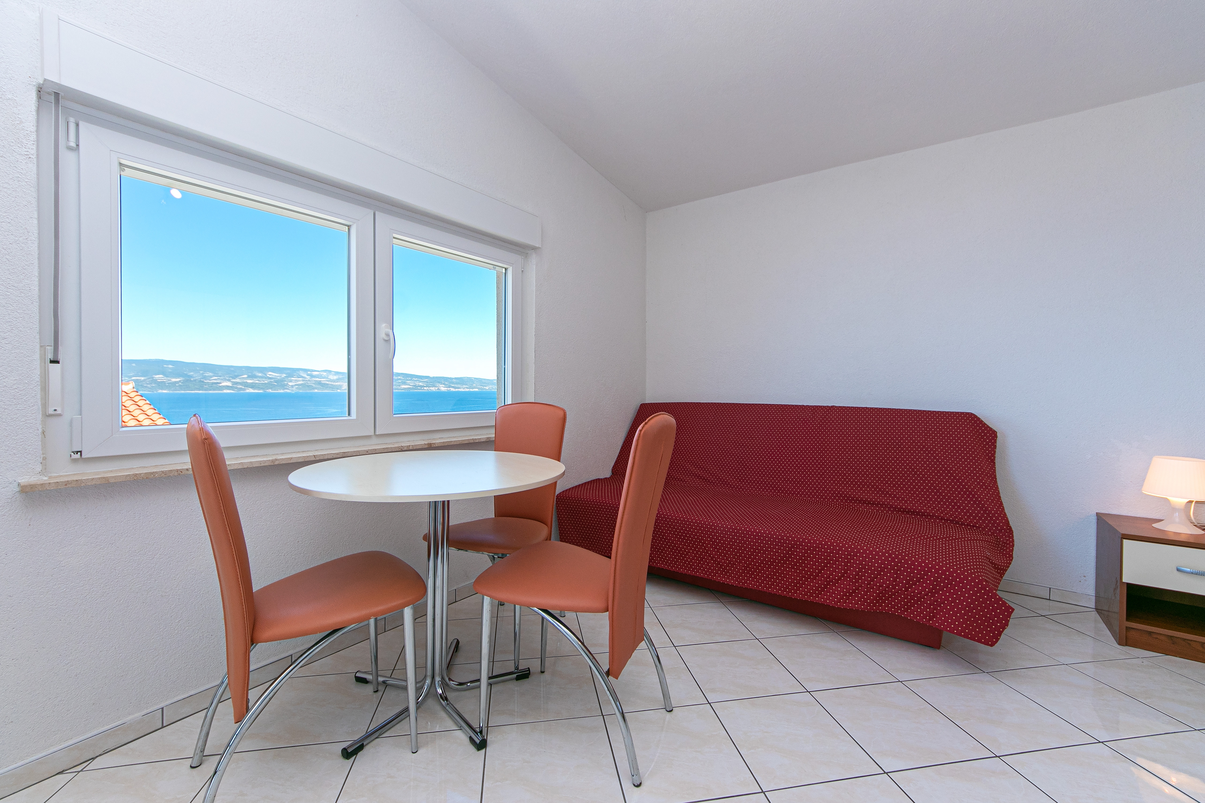 Studio flat with terrace and sea view Stanići, Omiš (AS-19941-b)