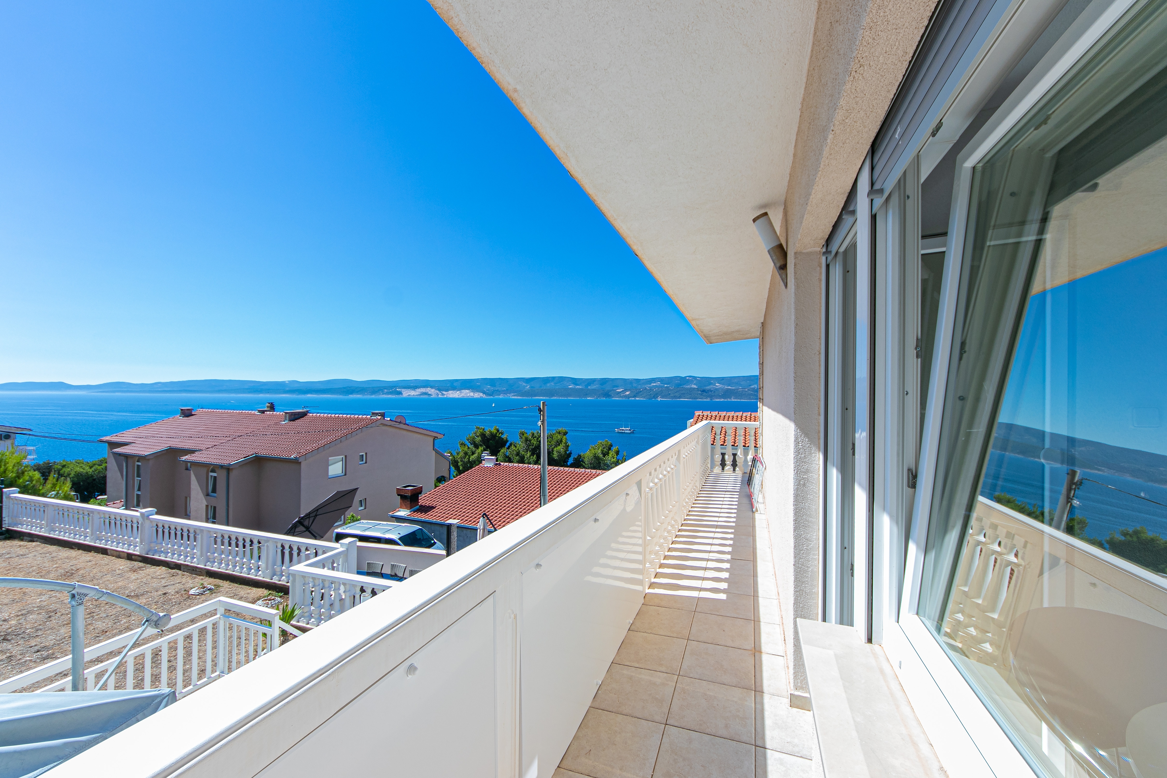 Studio flat with terrace and sea view Stanići, Omiš  AS-c