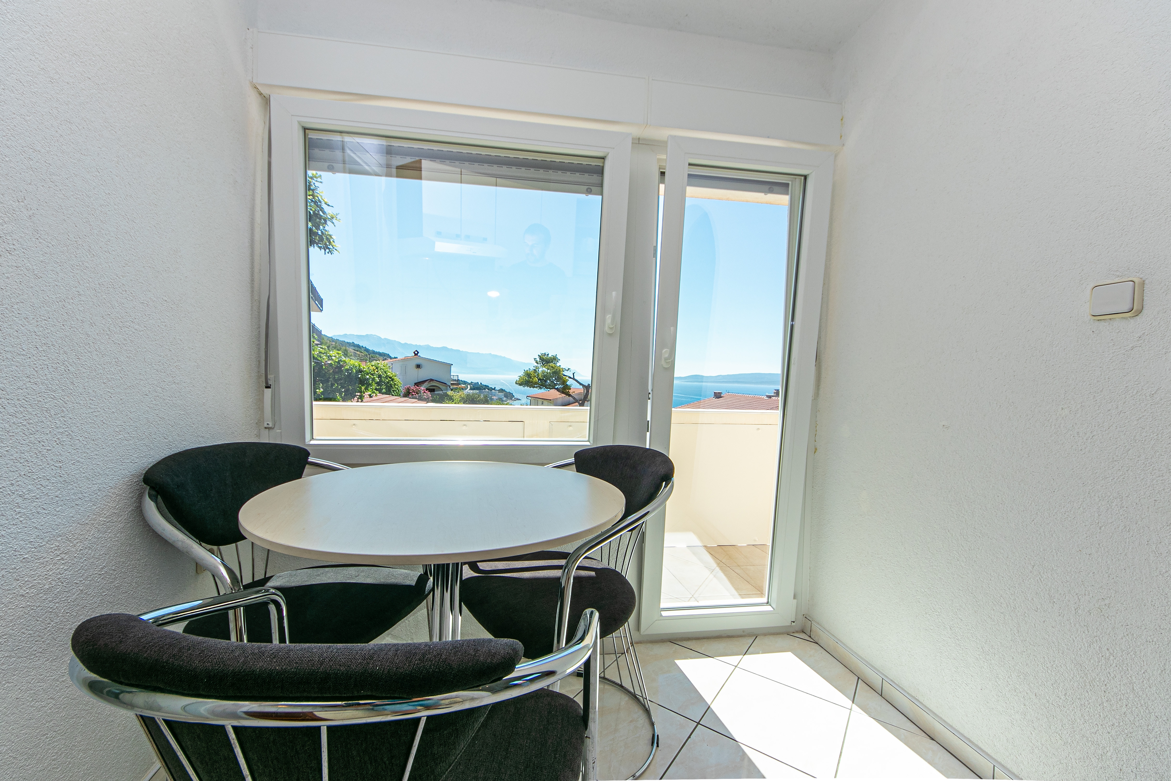 Studio flat with terrace and sea view Stanići, Omiš (AS-19941-c)