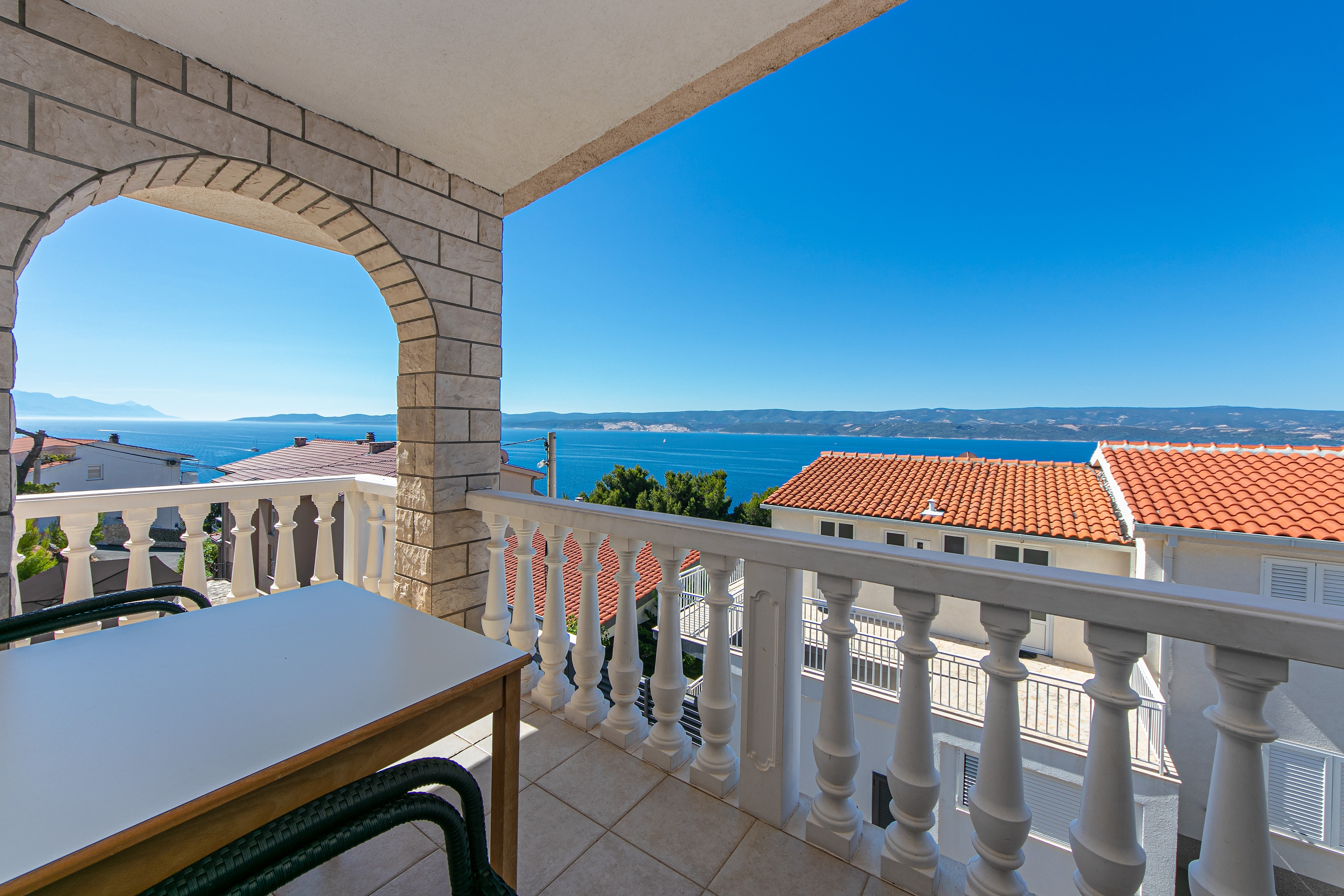 Studio flat with terrace and sea view Stanići, Omiš  AS-c