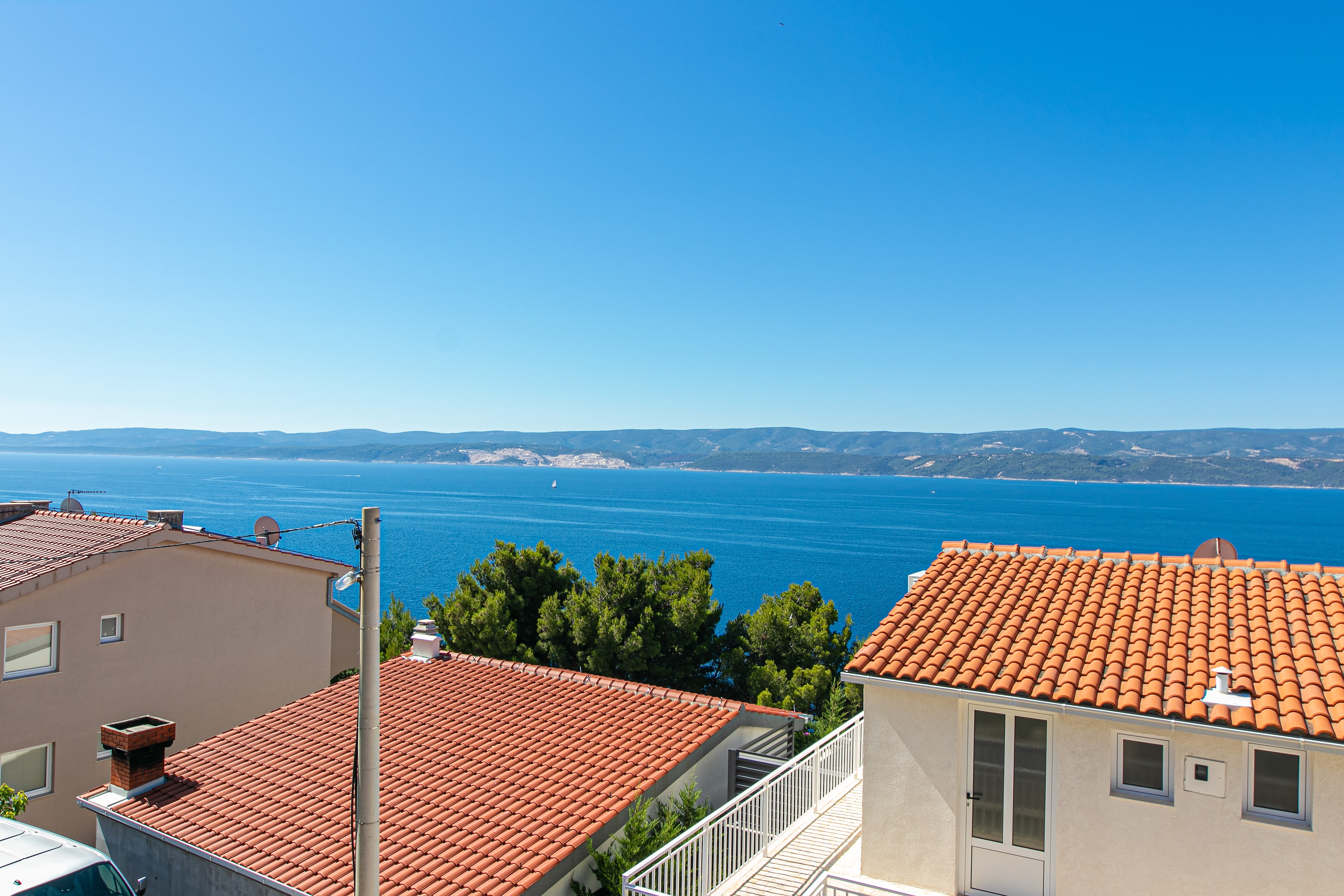 Studio flat with terrace and sea view Stanići, Omiš  AS-c