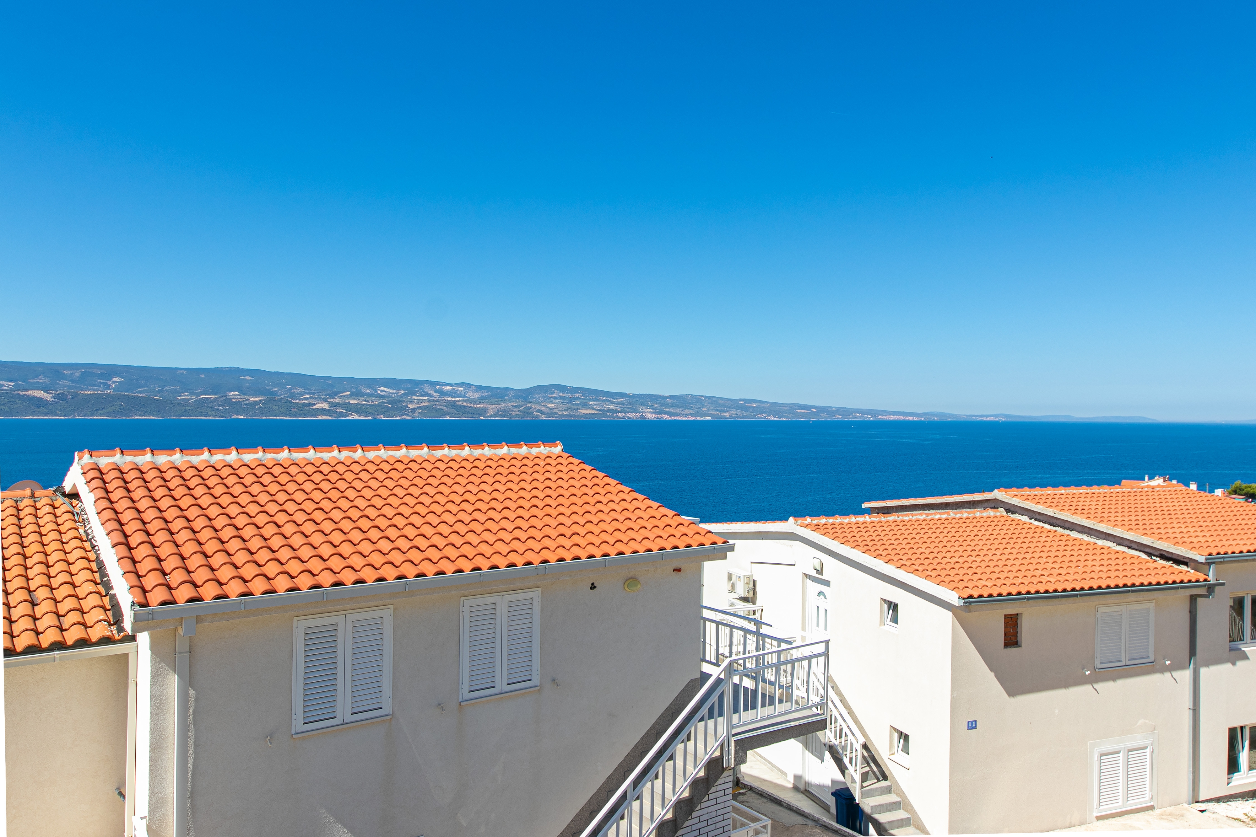 Studio flat with terrace and sea view Stanići, Omiš  AS-c